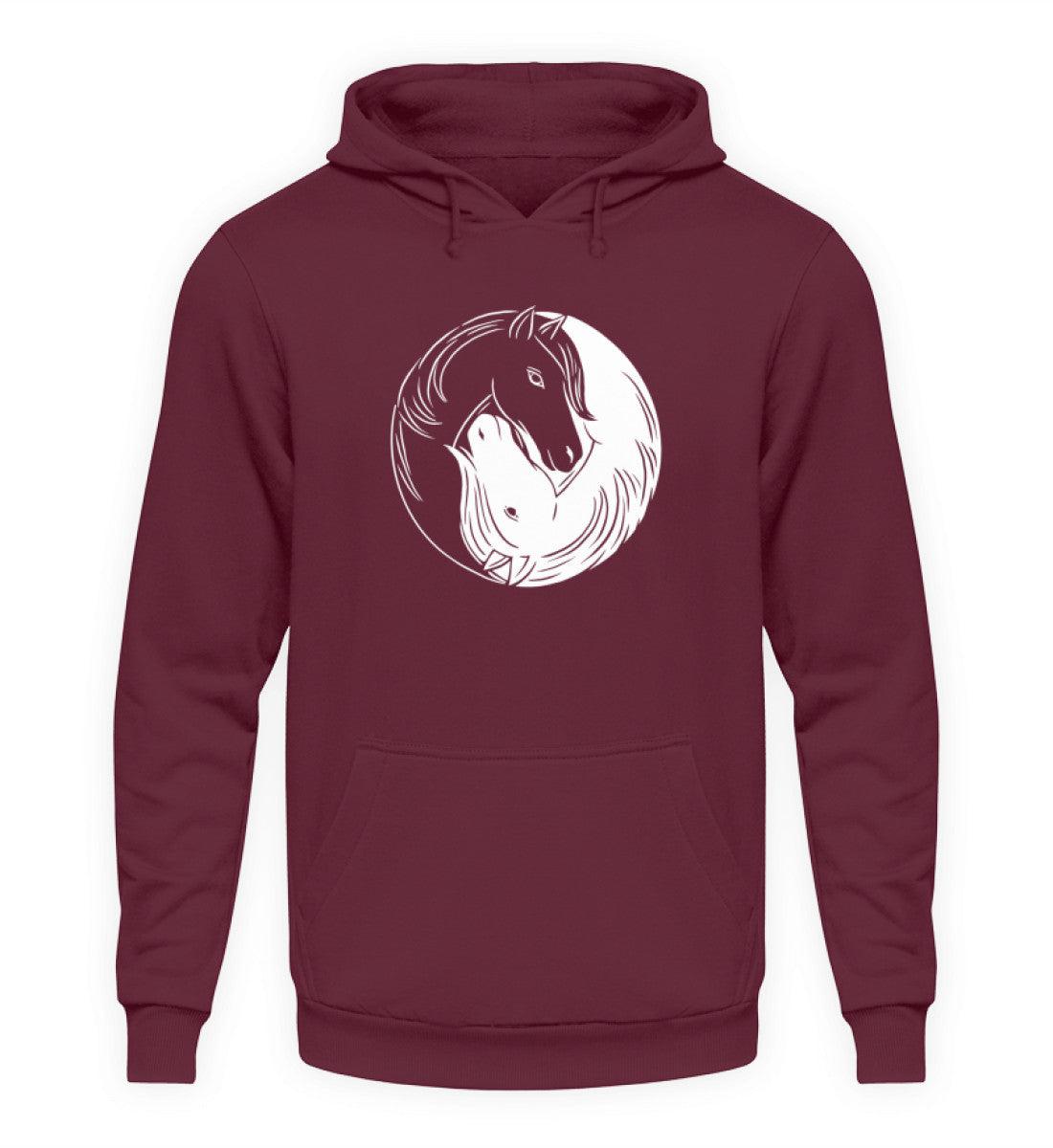 Pferd kreis · Unisex Kapuzenpullover Hoodie-Unisex Hoodie-Burgundy-S-Agrarstarz