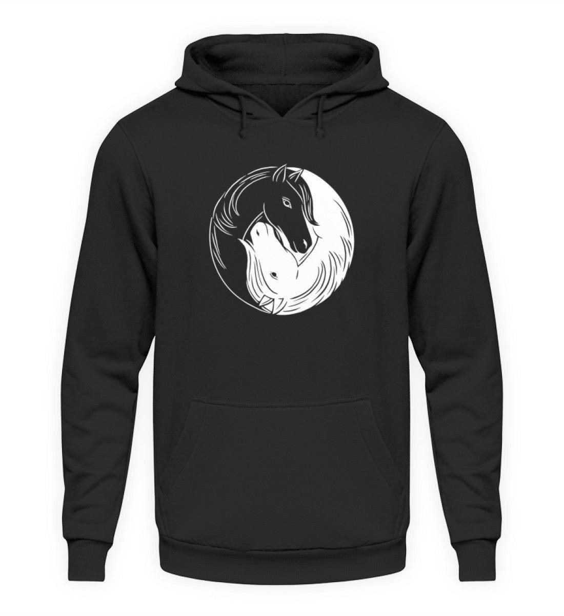 Pferd kreis · Unisex Kapuzenpullover Hoodie-Unisex Hoodie-Deep Black-XS-Agrarstarz