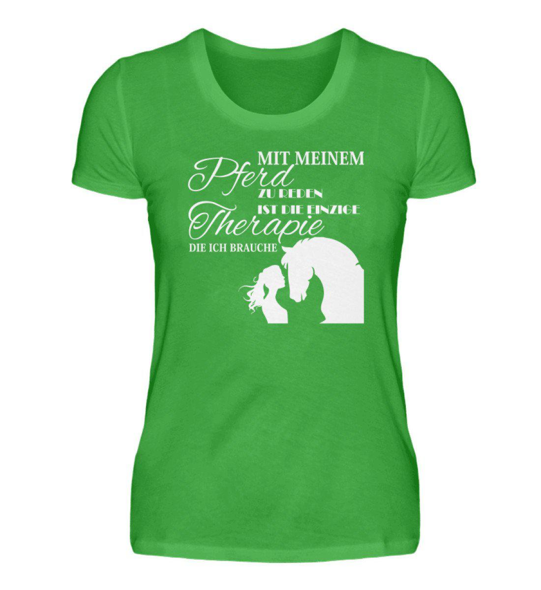 Pferd reden Therapie · Damen T-Shirt-Damen Basic T-Shirt-Green Apple-S-Agrarstarz