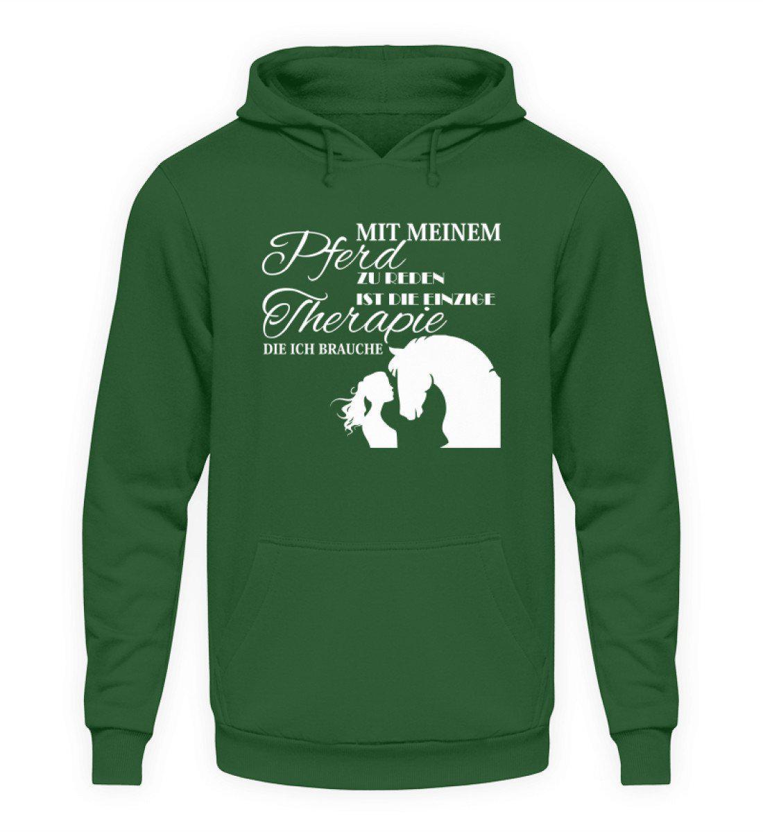 Pferd reden Therapie · Unisex Kapuzenpullover Hoodie-Unisex Hoodie-Bottle Green-S-Agrarstarz