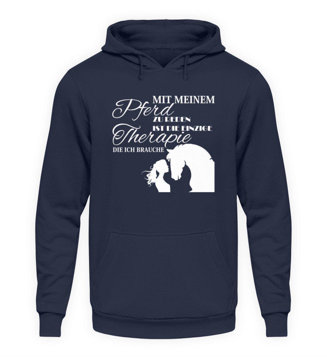 Pferd reden Therapie · Unisex Kapuzenpullover Hoodie-Unisex Hoodie-Oxford Navy-S-Agrarstarz