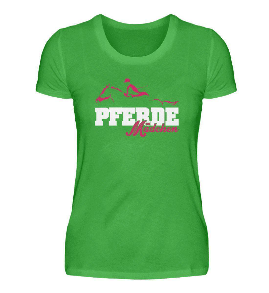 Pferde Mädchen · Damen T-Shirt-Damen Basic T-Shirt-Green Apple-S-Agrarstarz