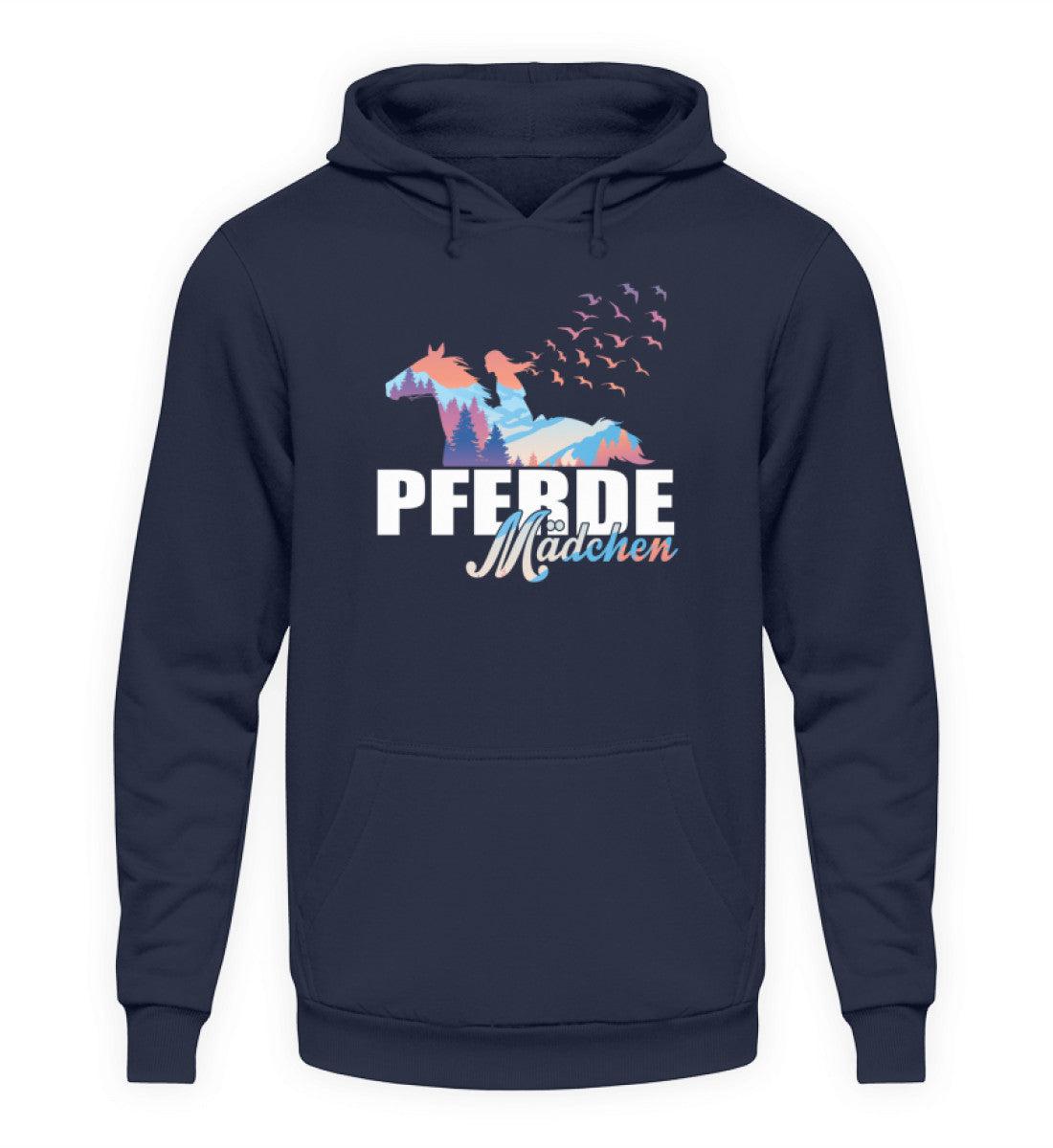 Pferde Mädchen · Unisex Kapuzenpullover Hoodie-Unisex Hoodie-Oxford Navy-S-Agrarstarz