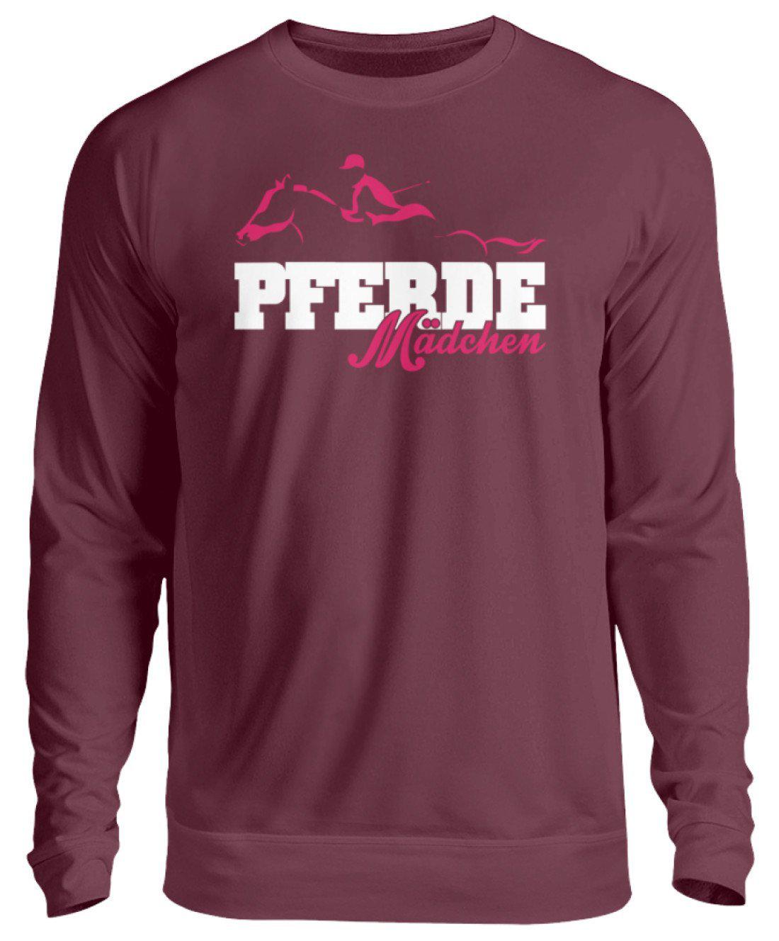 Pferde Mädchen · Unisex Sweatshirt Pullover-Unisex Sweatshirt-Burgundy-S-Agrarstarz
