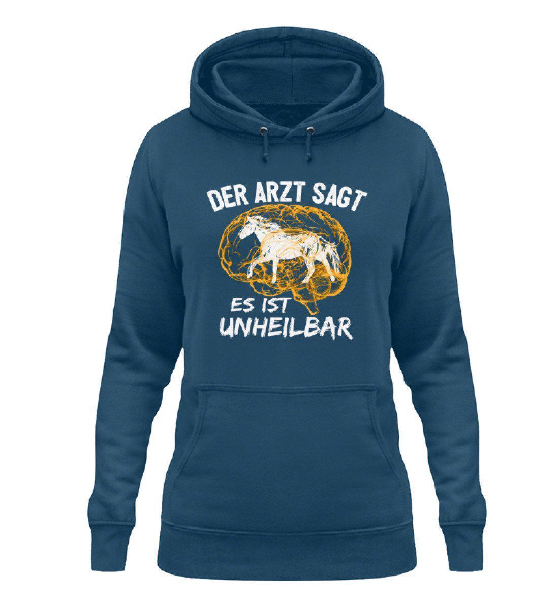 Pferde unheilbar · Damen Hoodie-Damen Hoodie-Airforce Blue-XS-Agrarstarz