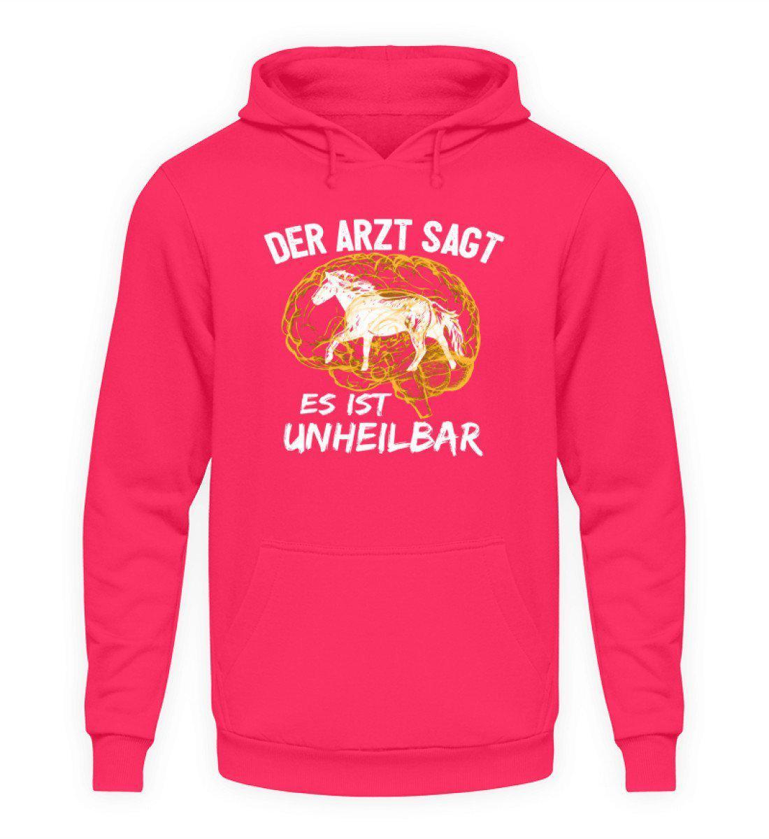 Pferde unheilbar · Unisex Kapuzenpullover Hoodie-Unisex Hoodie-Hot Pink-S-Agrarstarz