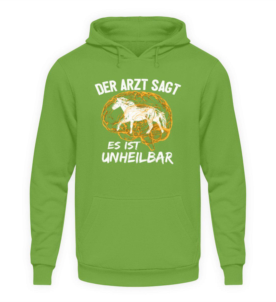 Pferde unheilbar · Unisex Kapuzenpullover Hoodie-Unisex Hoodie-LimeGreen-S-Agrarstarz