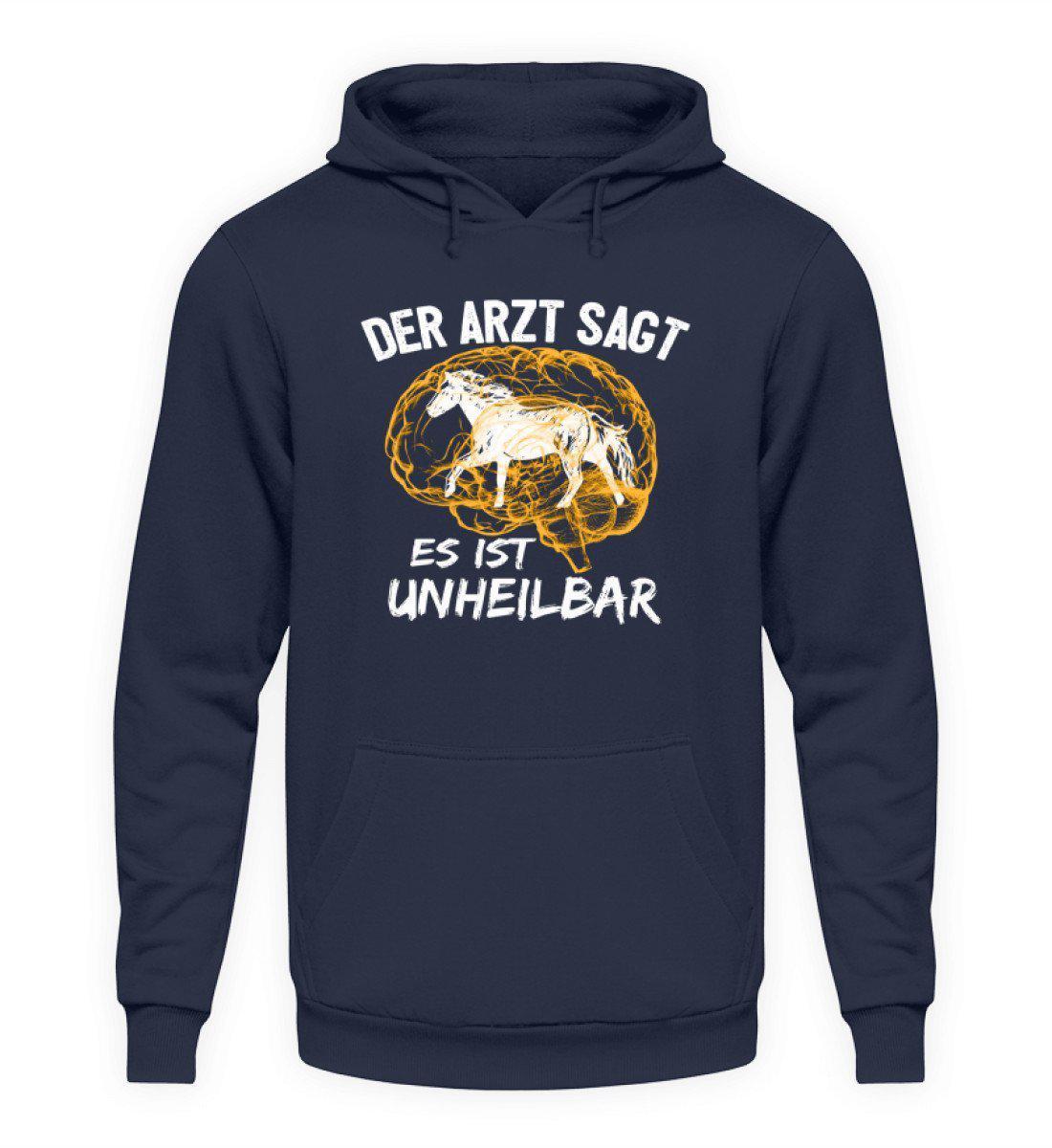 Pferde unheilbar · Unisex Kapuzenpullover Hoodie-Unisex Hoodie-Oxford Navy-S-Agrarstarz