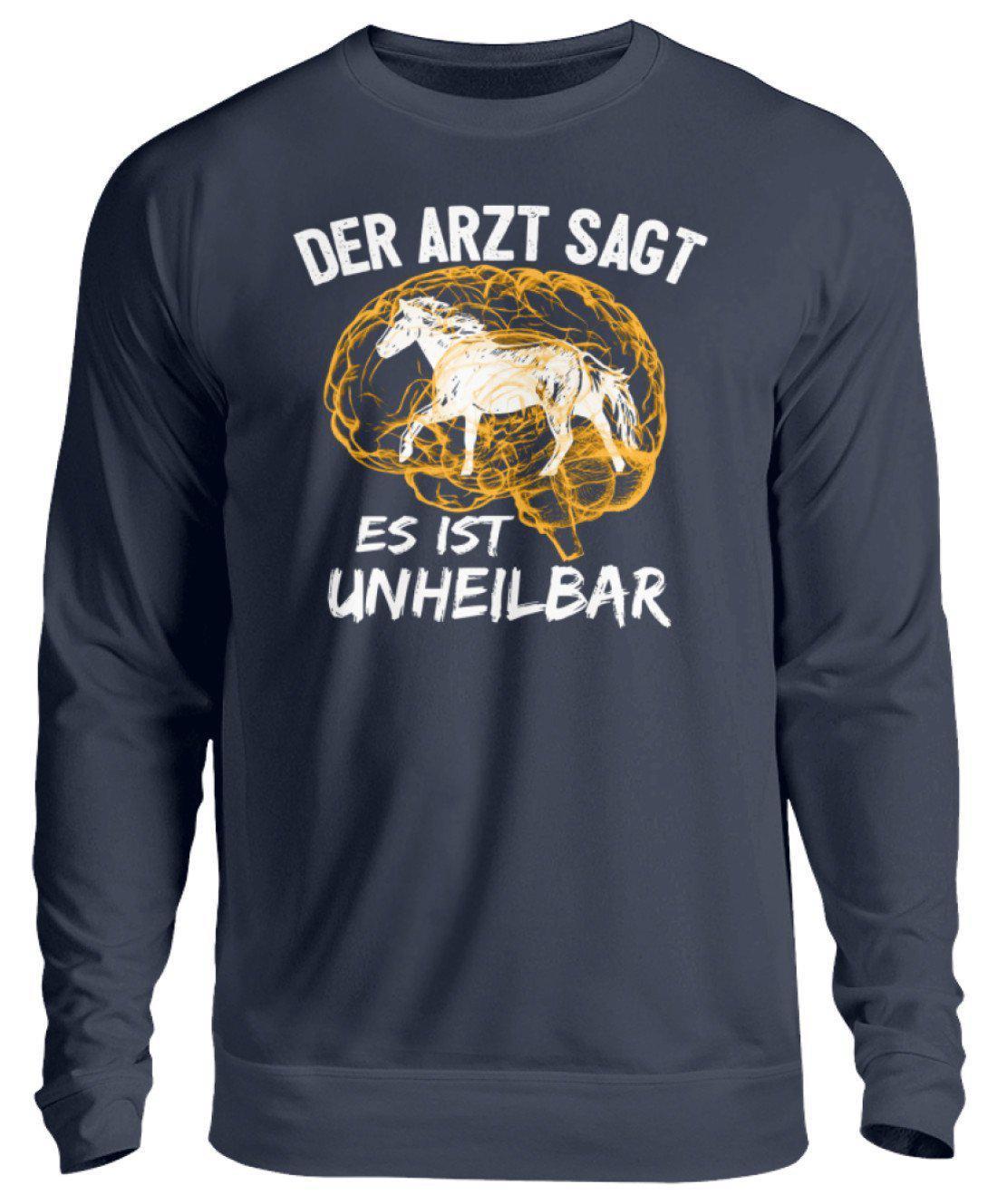 Pferde unheilbar · Unisex Sweatshirt Pullover-Unisex Sweatshirt-Oxford Navy-S-Agrarstarz