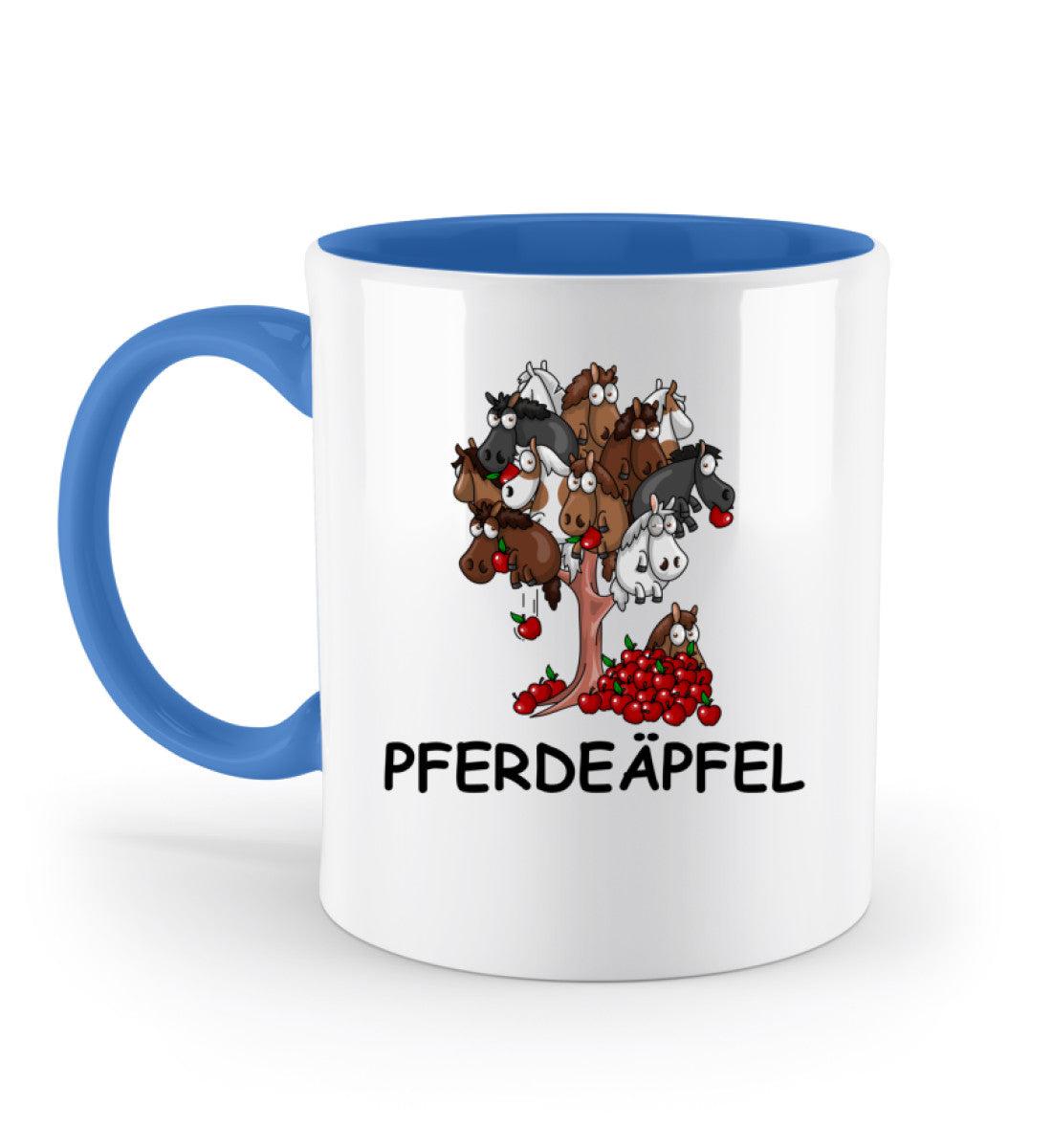 Pferdeäpfel · Keramik Tasse zweifarbig-Keramik Tasse Zweifarbig-Blue-330ml-Agrarstarz