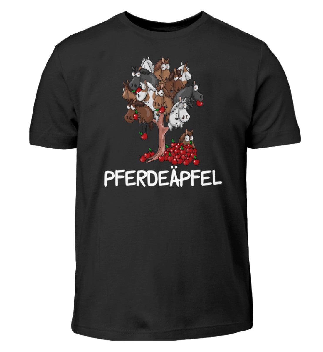 Pferdeäpfel · Kinder T-Shirt-Kinder T-Shirt-Black-12/14 (152/164)-Agrarstarz