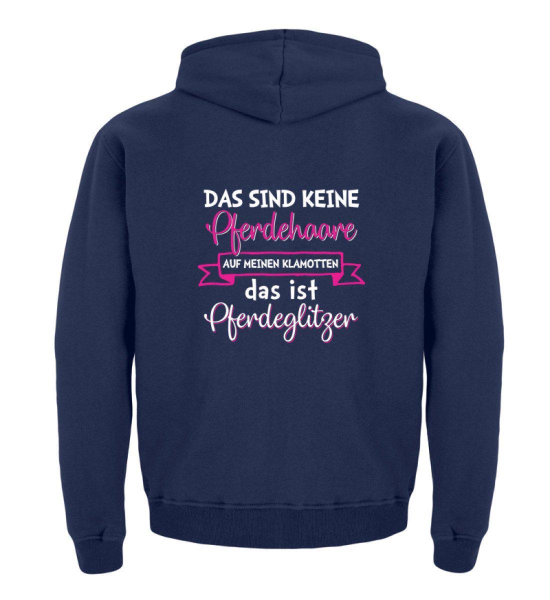 Pferdeglitzer Haare · Kinder Kapuzenpullover Hoodie-Kinder Hoodie-New French Navy-12/14 (152/164)-Agrarstarz