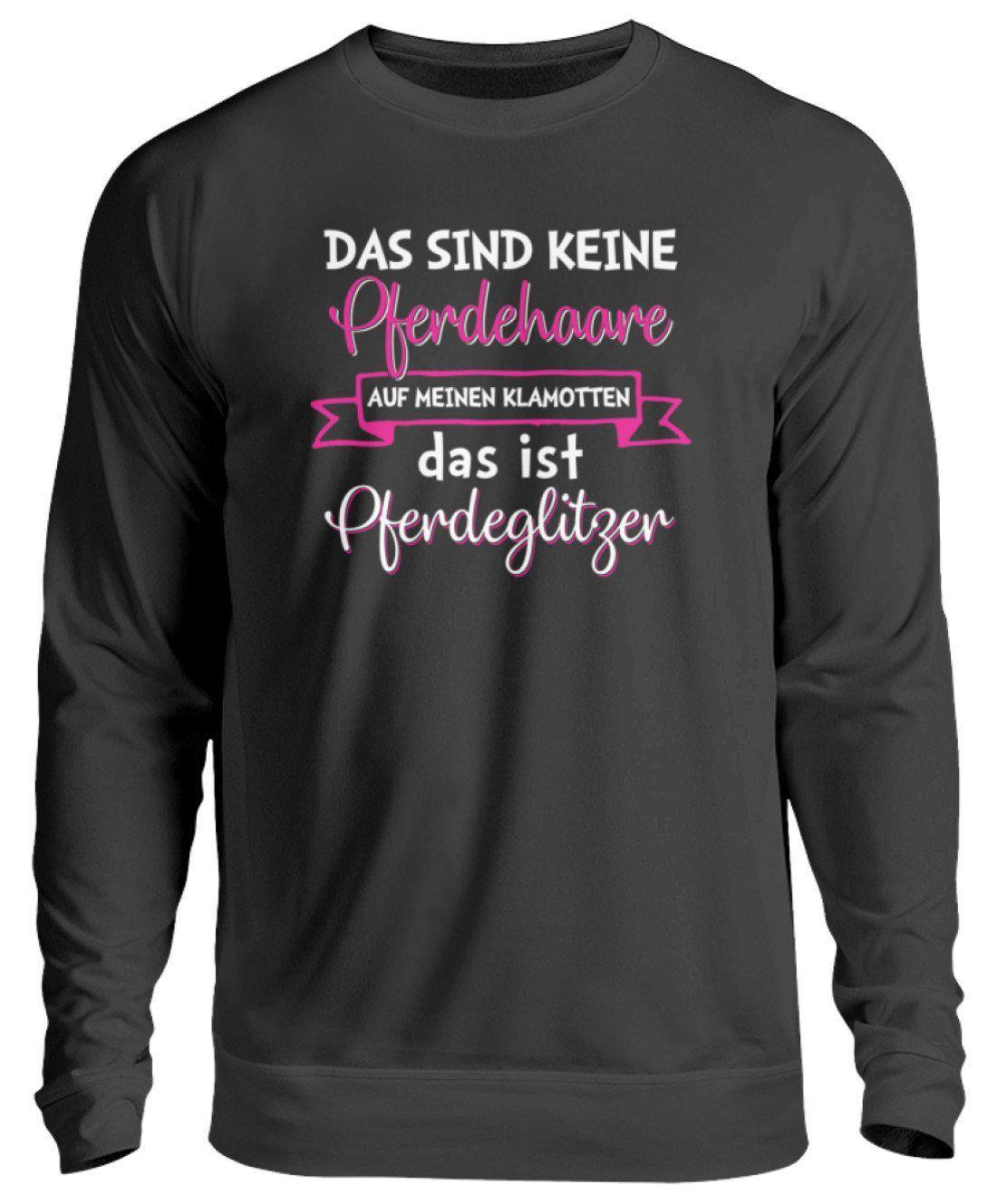 Pferdeglitzer Haare · Unisex Sweatshirt Pullover-Unisex Sweatshirt-Jet Black-S-Agrarstarz