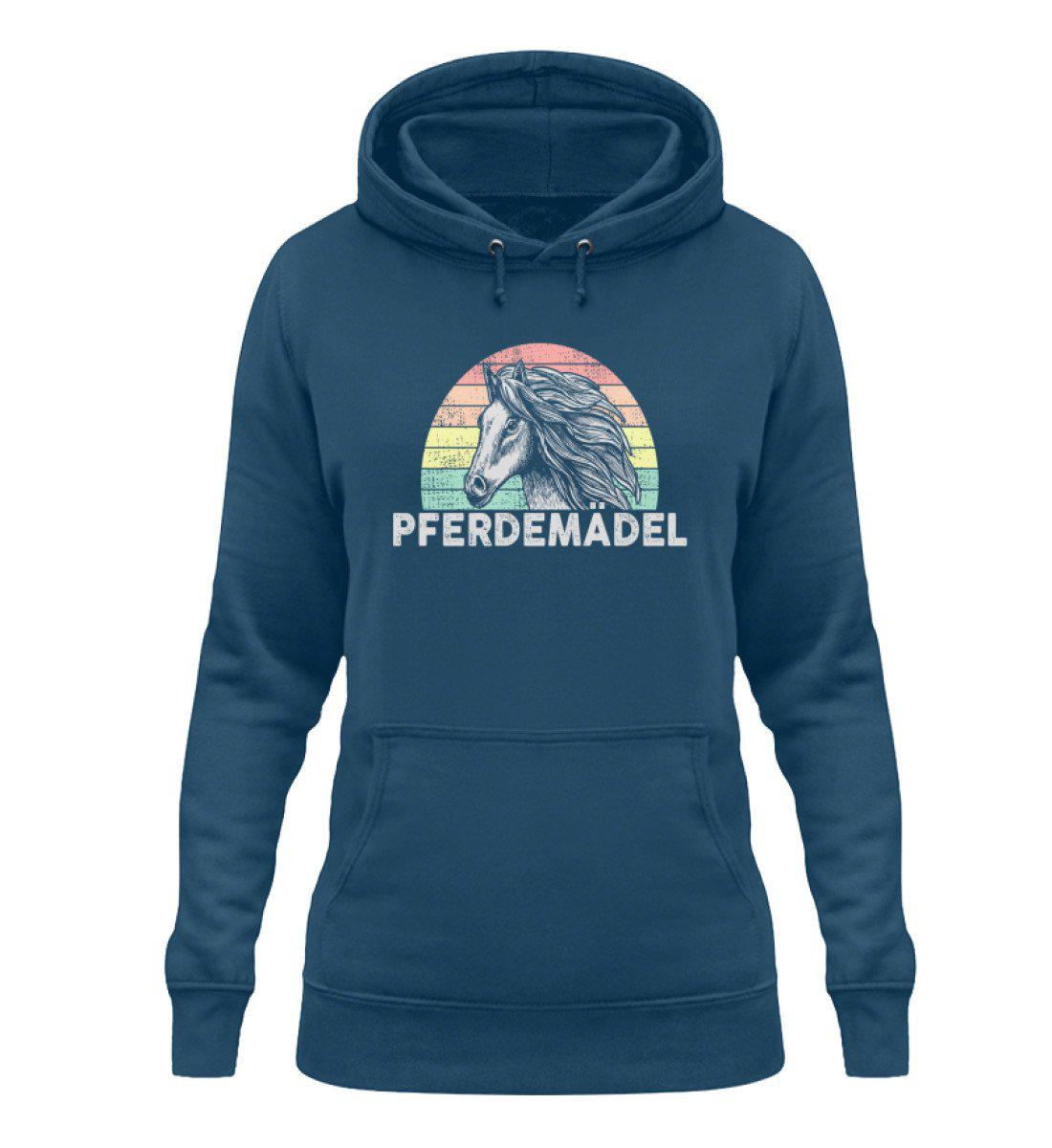 Pferdemädel Retro · Damen Hoodie-Damen Hoodie-Airforce Blue-XS-Agrarstarz