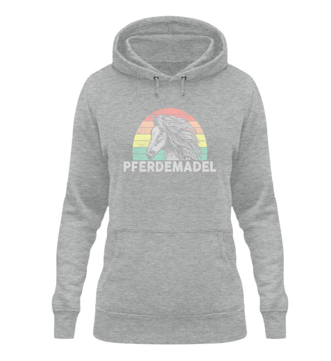 Pferdemädel Retro · Damen Hoodie-Damen Hoodie-Heather Sport Grey-XS-Agrarstarz