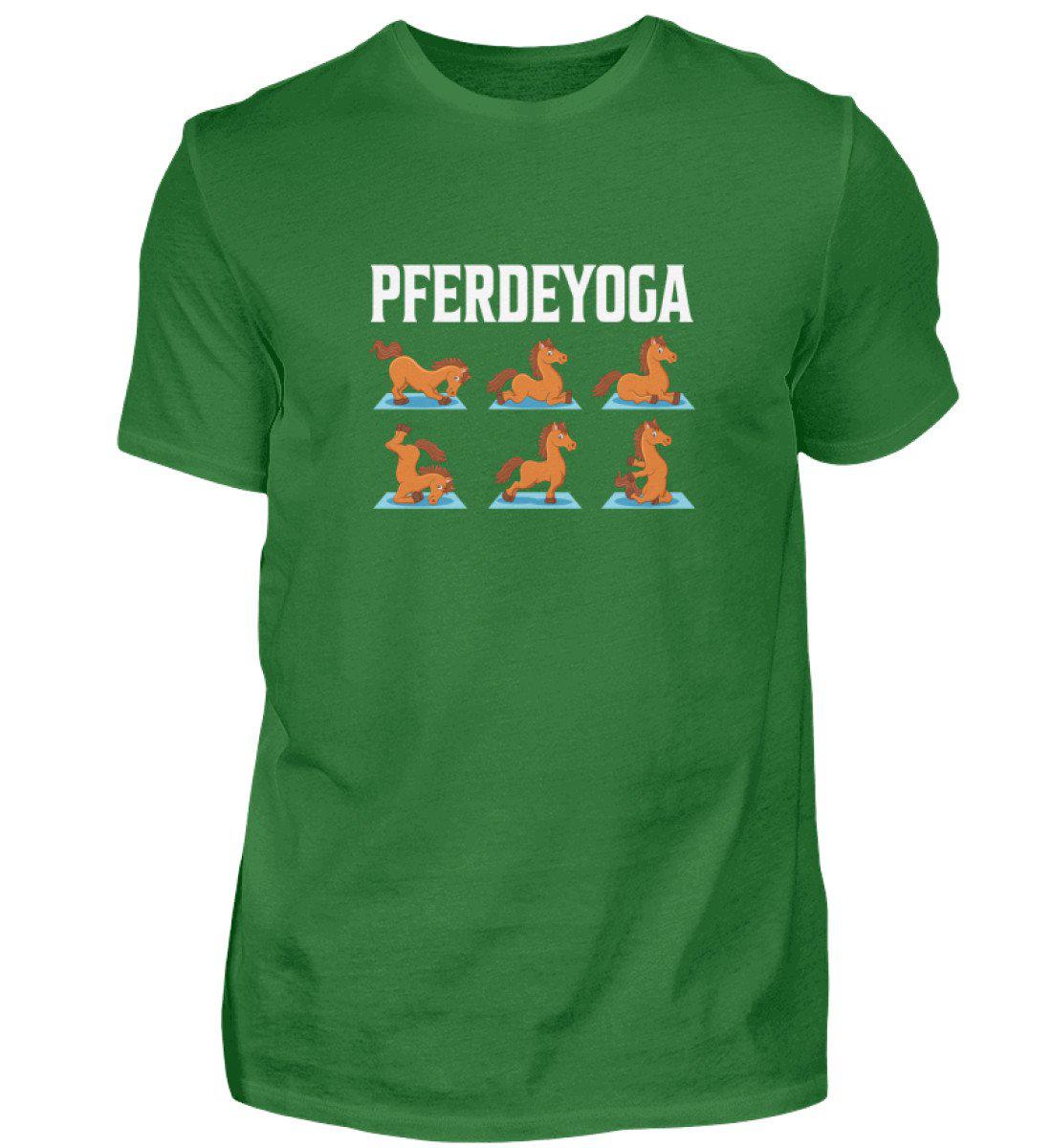 Pferdeyoga · Herren T-Shirt-Herren Basic T-Shirt-Kelly Green-S-Agrarstarz