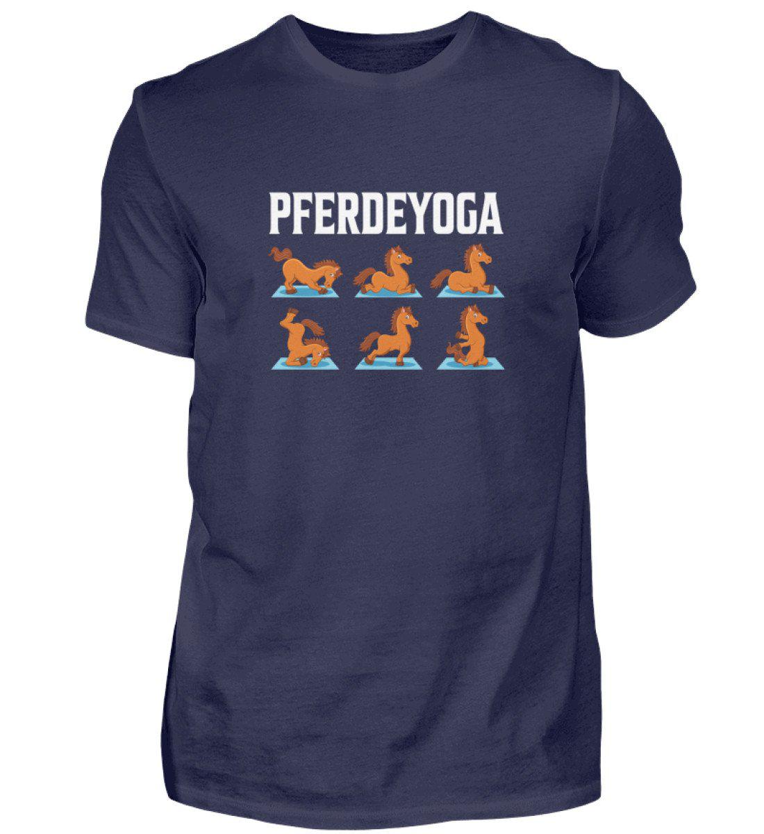 Pferdeyoga · Herren T-Shirt-Herren Basic T-Shirt-Navy-S-Agrarstarz