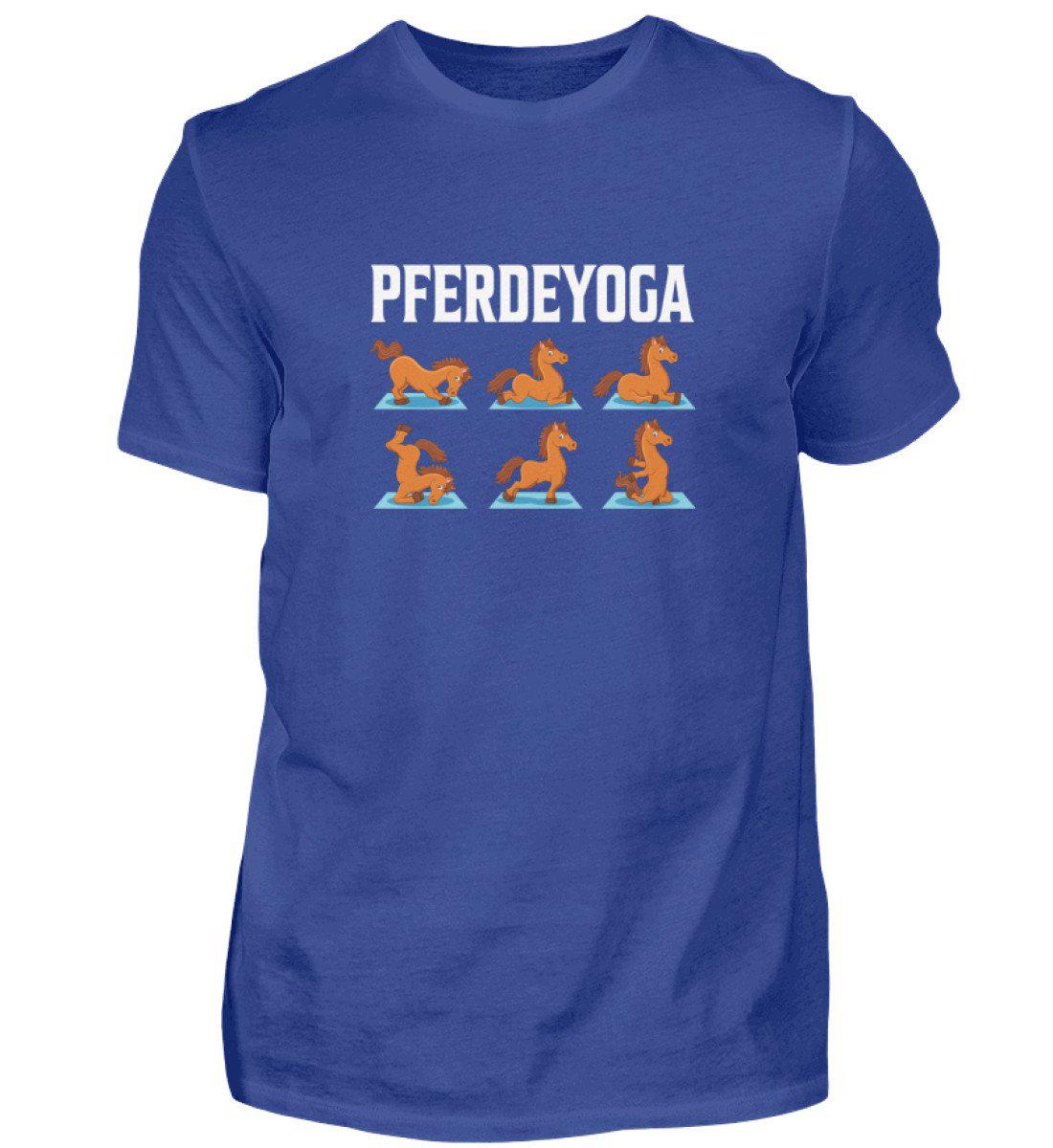 Pferdeyoga · Herren T-Shirt-Herren Basic T-Shirt-Royal Blue-S-Agrarstarz