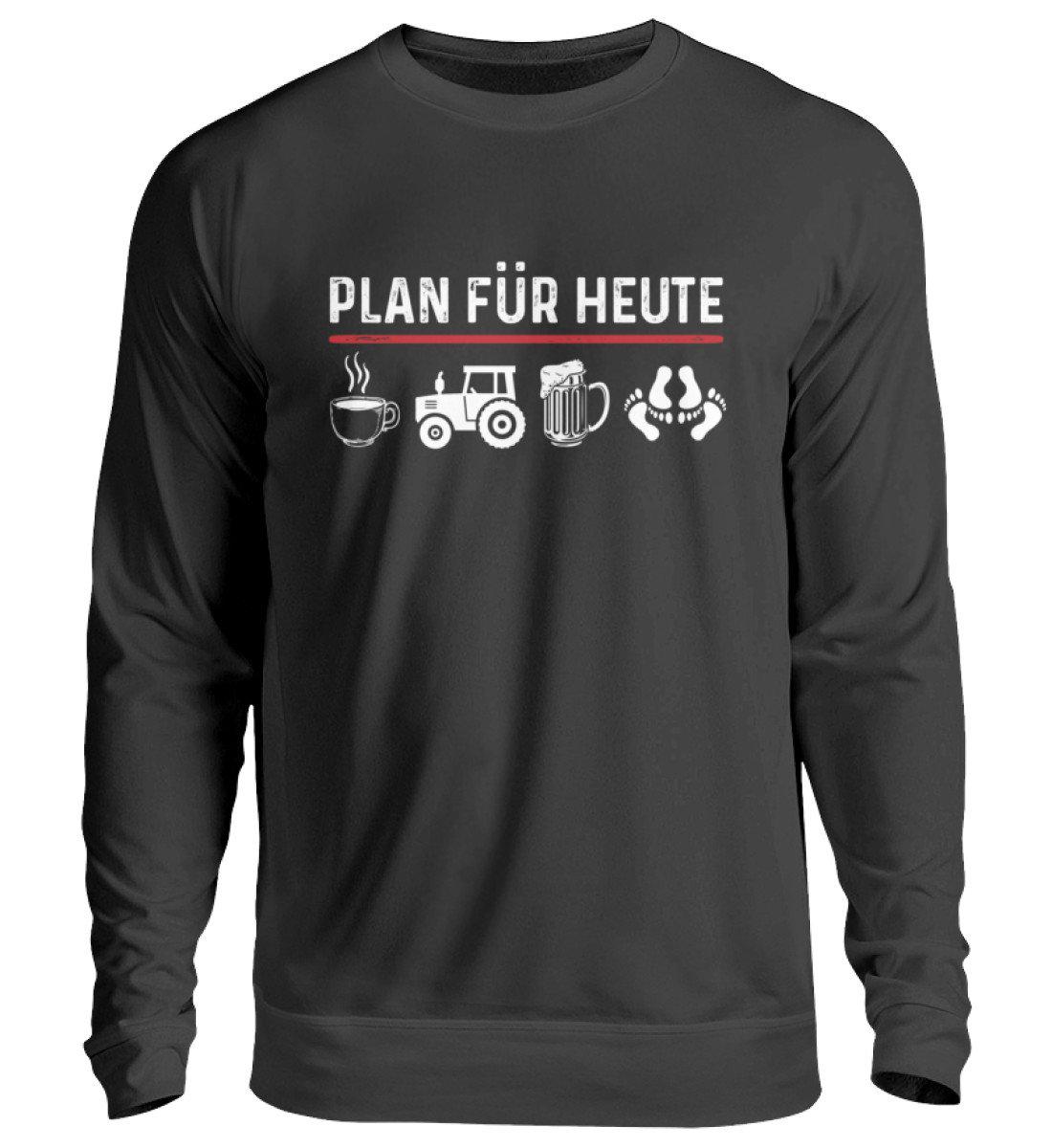 Plan für Heute 2 · Unisex Sweatshirt Pullover-Unisex Sweatshirt-Jet Black-S-Agrarstarz