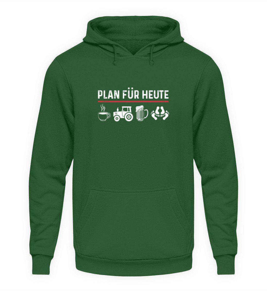 Plan für heute 2 · Unisex Kapuzenpullover Hoodie-Unisex Hoodie-Bottle Green-S-Agrarstarz