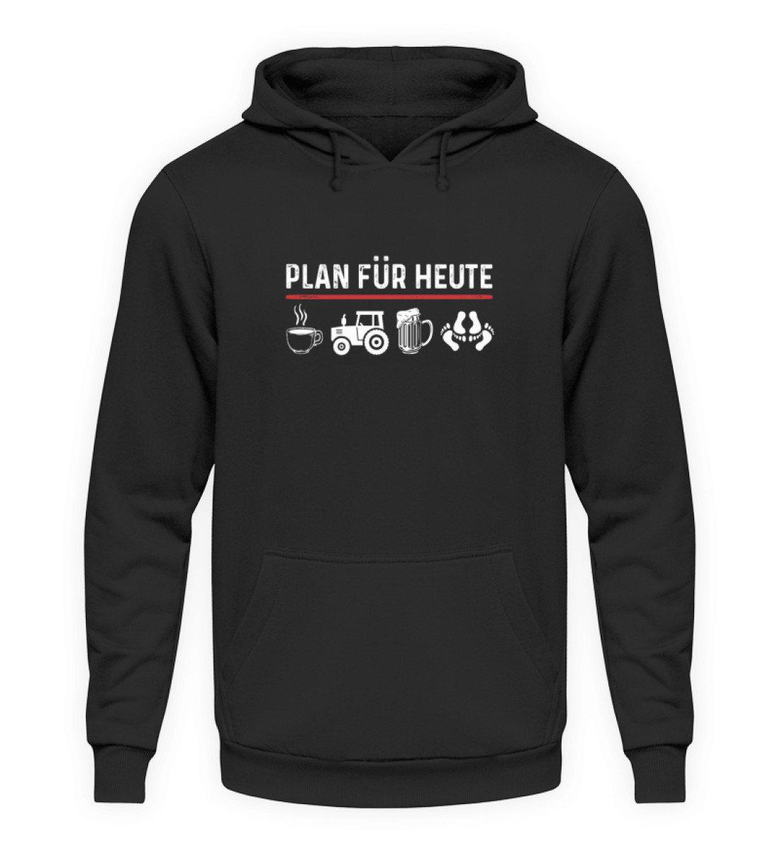 Plan für heute 2 · Unisex Kapuzenpullover Hoodie-Unisex Hoodie-Jet Black-S-Agrarstarz
