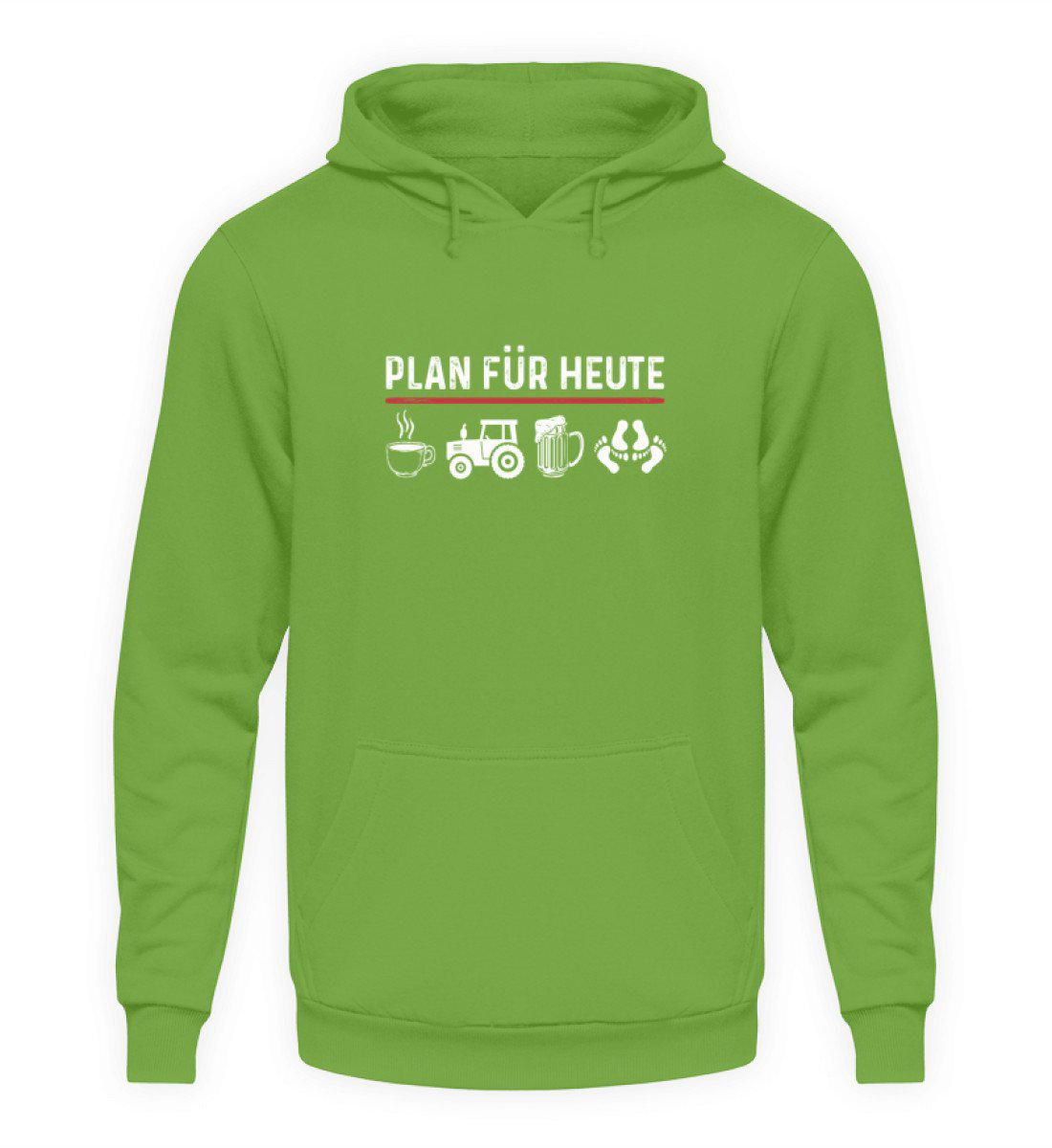 Plan für heute 2 · Unisex Kapuzenpullover Hoodie-Unisex Hoodie-LimeGreen-S-Agrarstarz