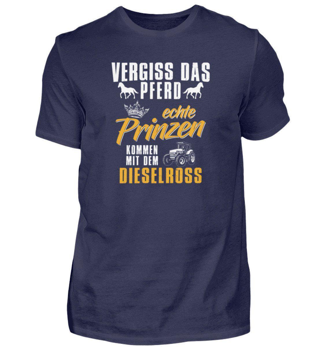 Prinzen Dieselross · Herren T-Shirt-Herren Basic T-Shirt-Navy-S-Agrarstarz