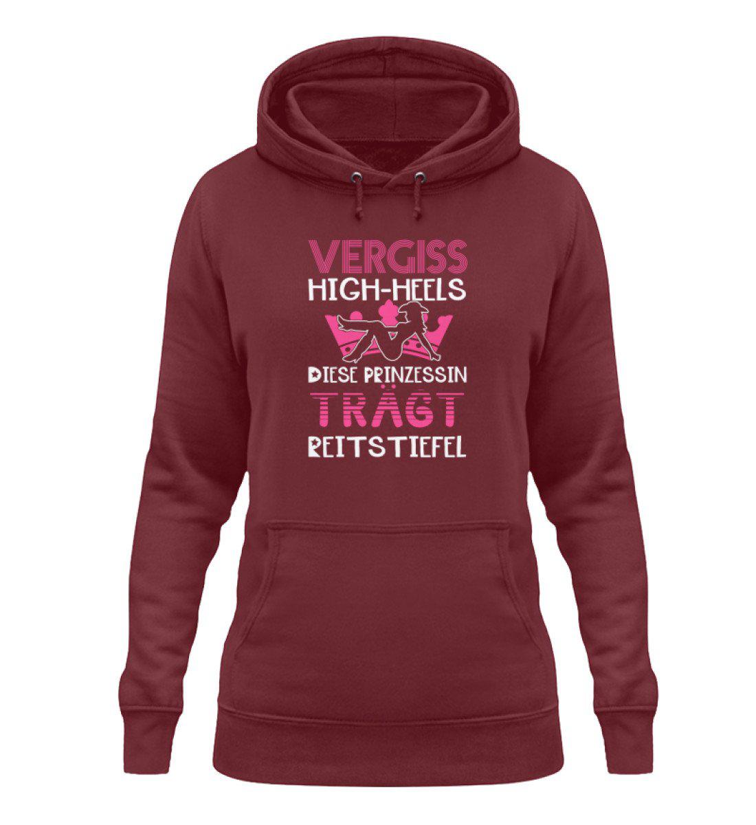 Prinzessin Reitstiefel · Damen Hoodie-Damen Hoodie-Burgundy-XS-Agrarstarz