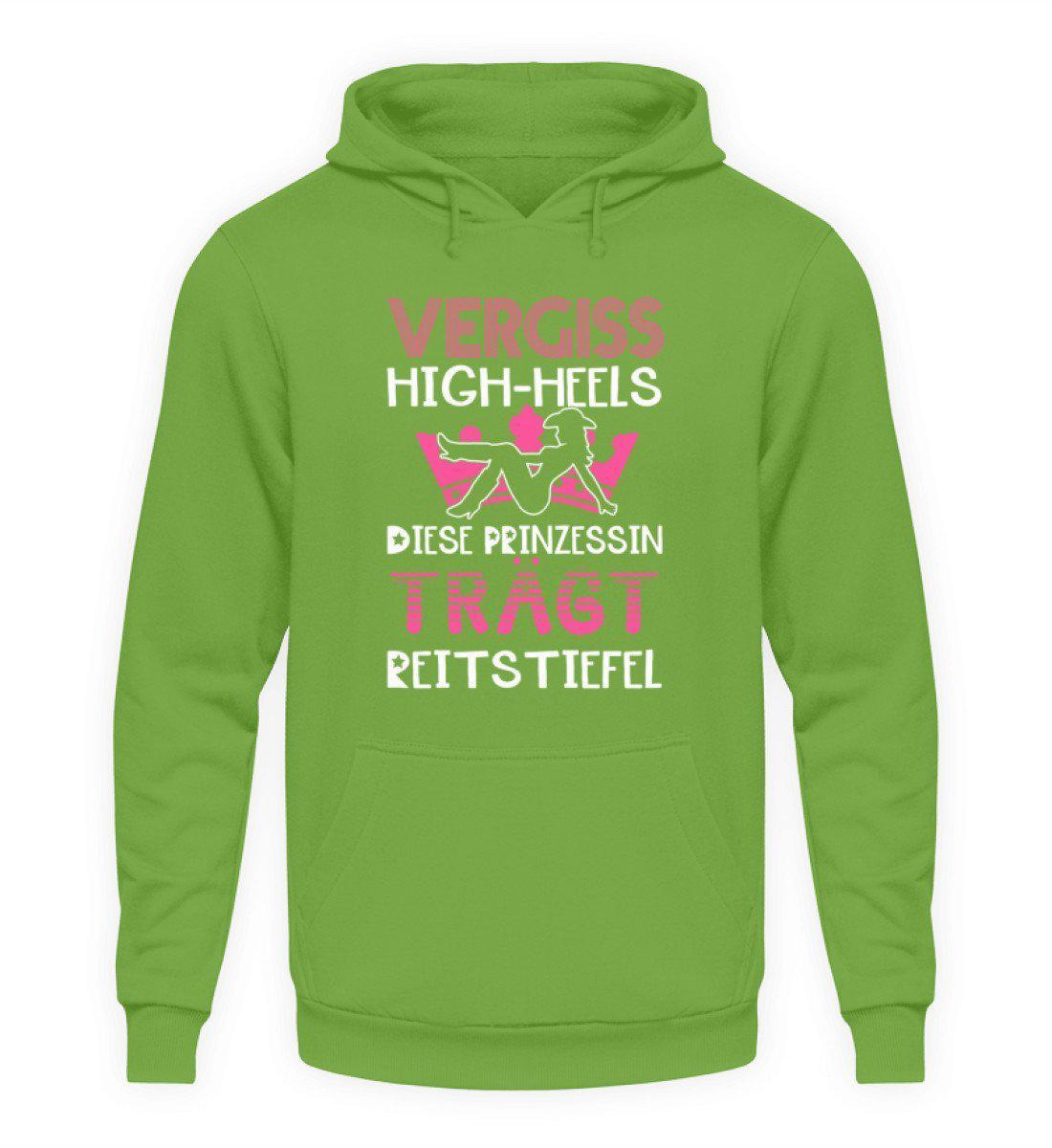 Prinzessin Reitstiefel · Unisex Kapuzenpullover Hoodie-Unisex Hoodie-LimeGreen-S-Agrarstarz