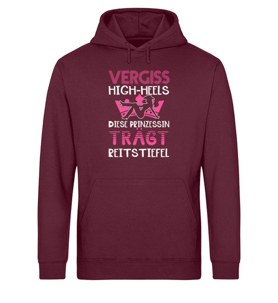Prinzessin Reitstiefel · Unisex Organic Hoodie-Drummer Hoodie ST/ST-Burgundy-XS-Agrarstarz
