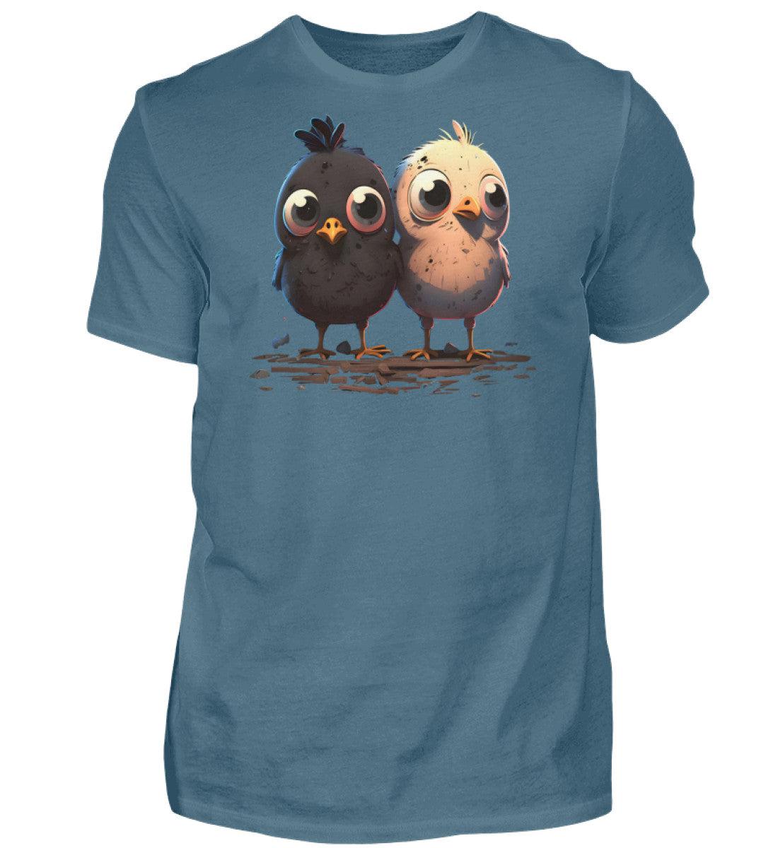 Products Küken Schwarz und Weiss · Herren T-Shirt-Herren Basic T-Shirt-Stone Blue-S-Agrarstarz