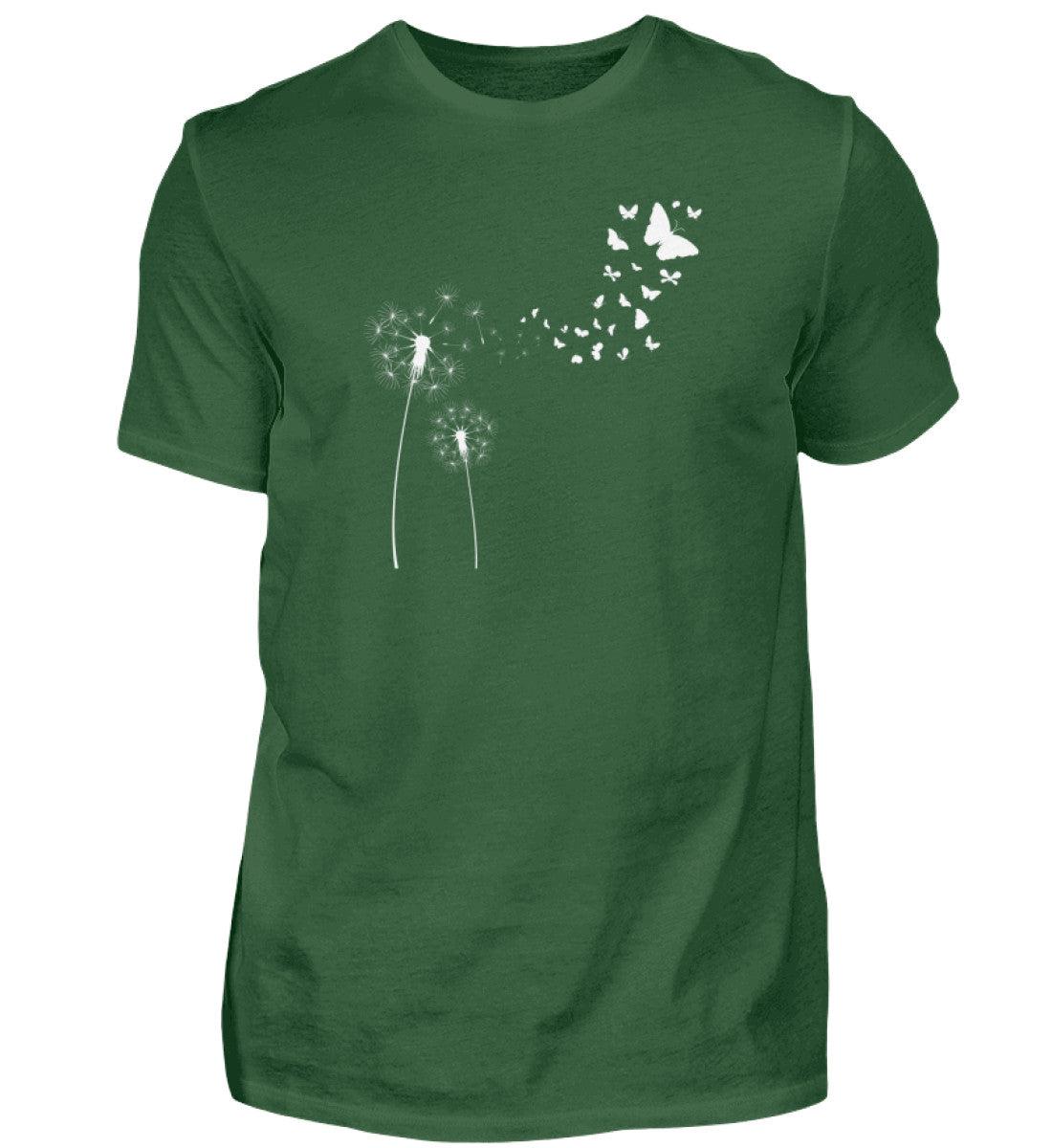 Pusteblume Schmetterlinge · Herren T-Shirt-Herren Basic T-Shirt-Bottle Green-S-Agrarstarz