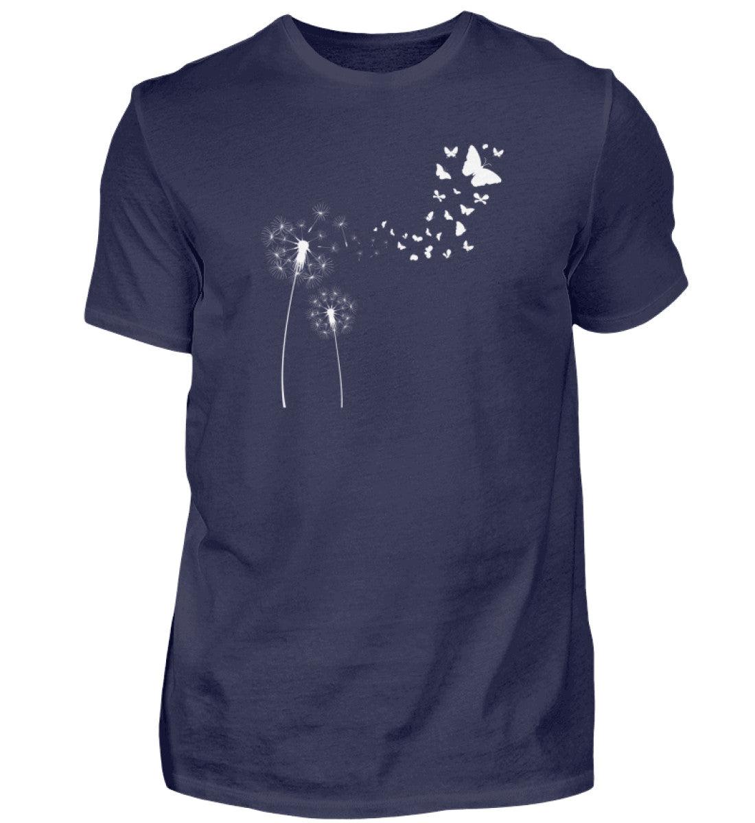 Pusteblume Schmetterlinge · Herren T-Shirt-Herren Basic T-Shirt-Navy-S-Agrarstarz