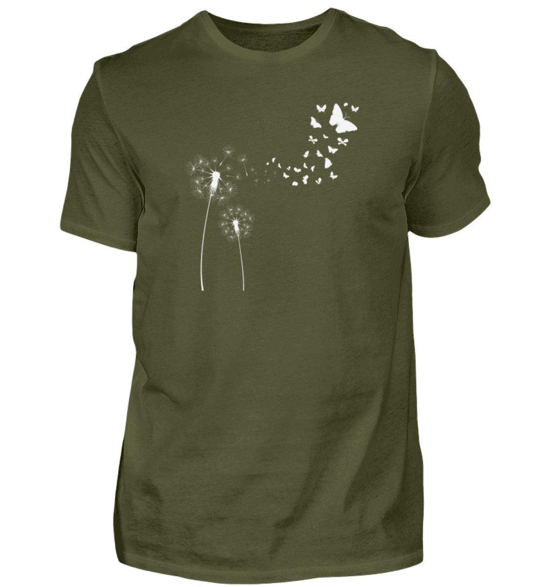 Pusteblume Schmetterlinge · Herren T-Shirt-Herren Basic T-Shirt-Urban Khaki-S-Agrarstarz
