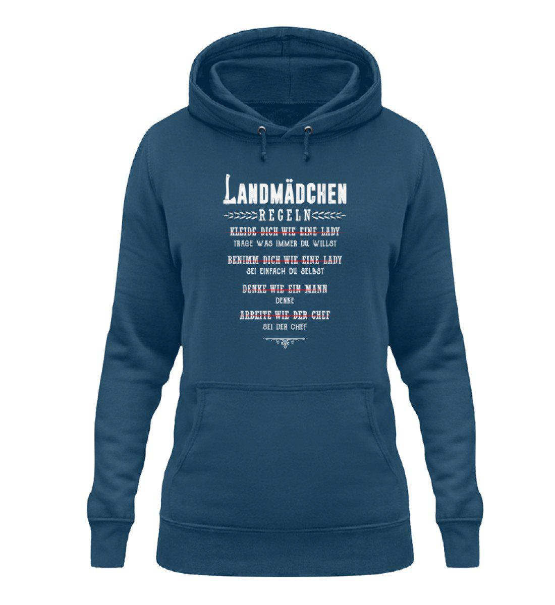 Regeln Landmädchen · Damen Hoodie-Damen Hoodie-Airforce Blue-XS-Agrarstarz