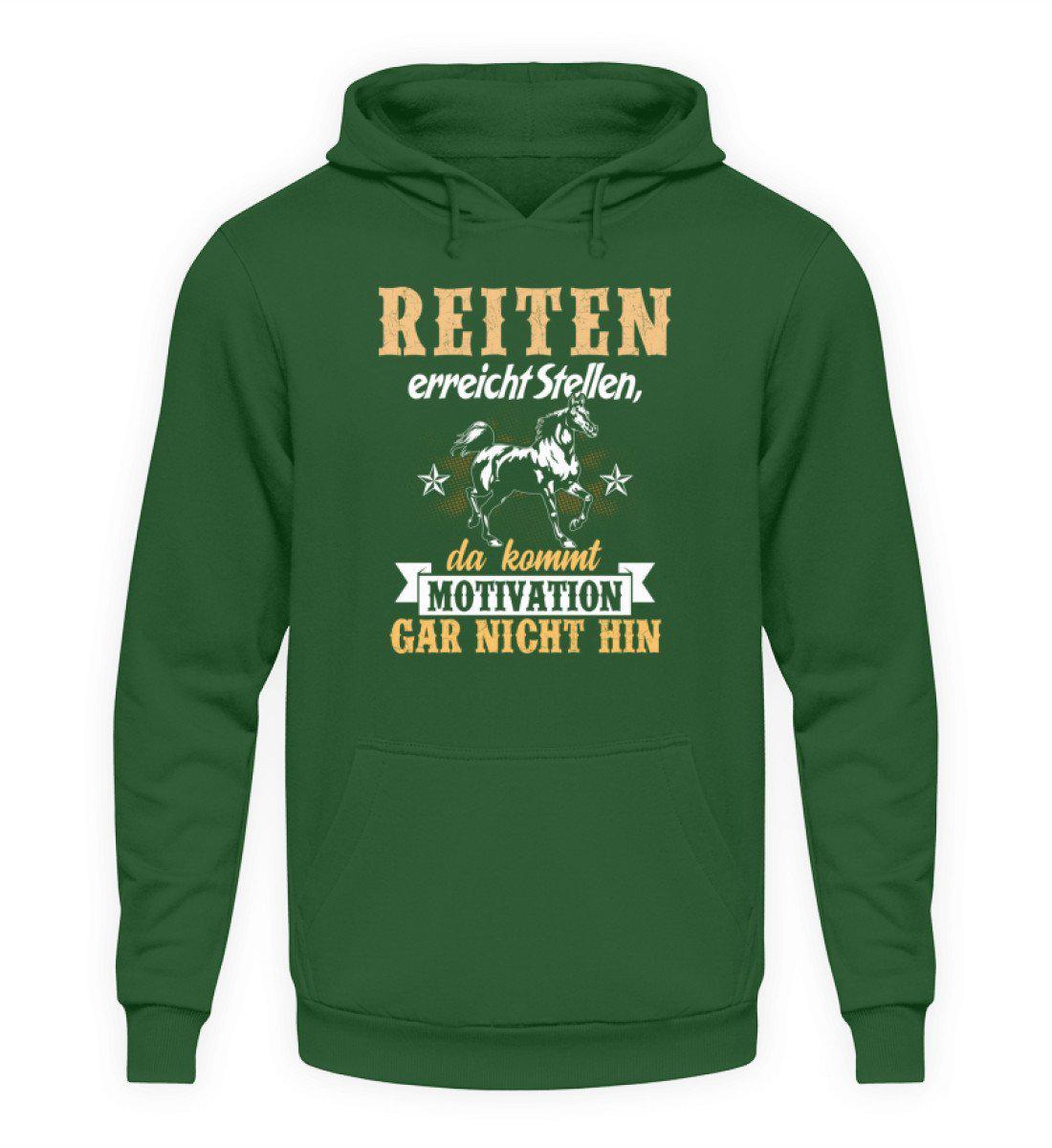 Reiten Motivation · Unisex Kapuzenpullover Hoodie-Unisex Hoodie-Bottle Green-S-Agrarstarz