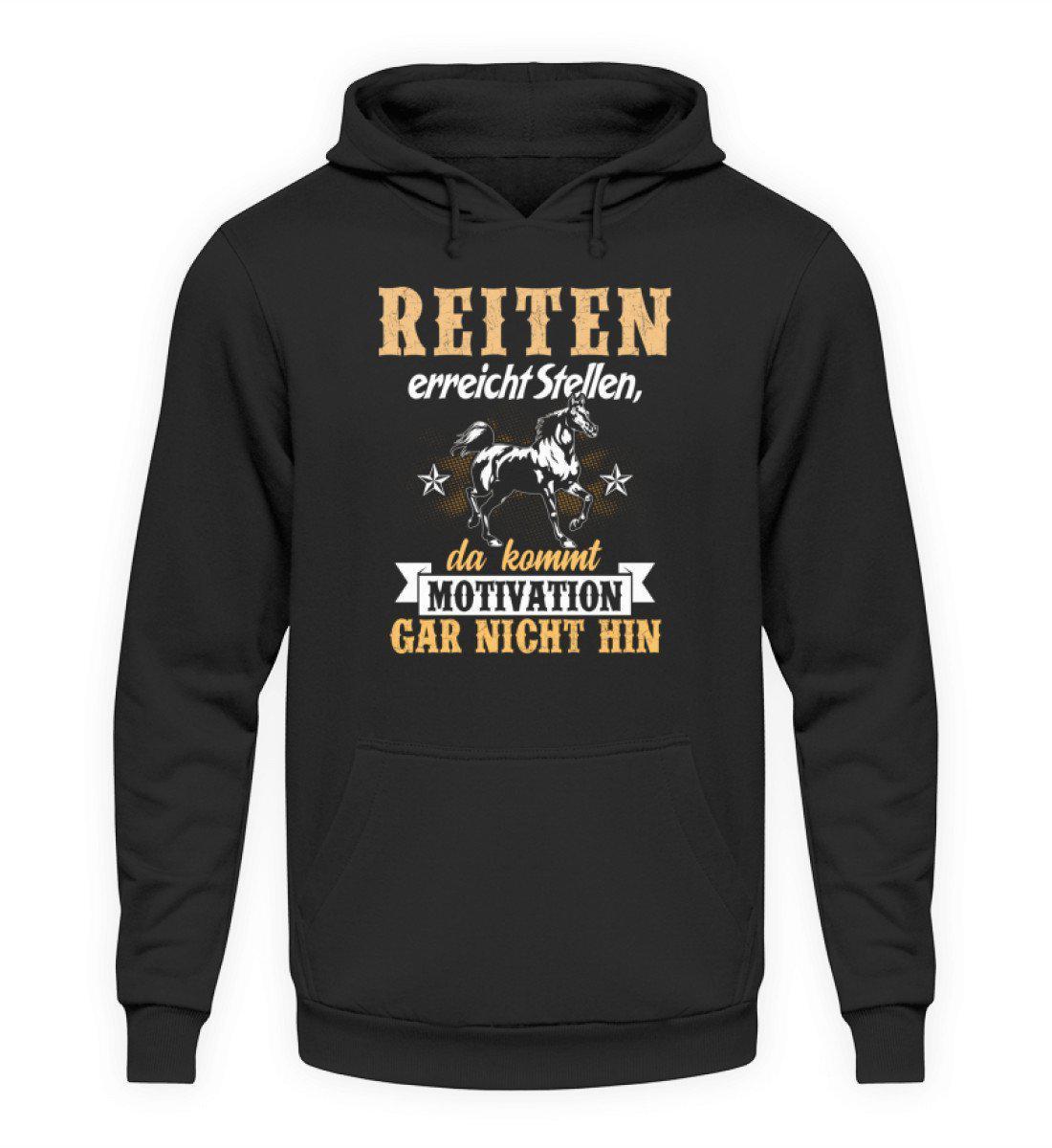 Reiten Motivation · Unisex Kapuzenpullover Hoodie-Unisex Hoodie-Jet Black-S-Agrarstarz