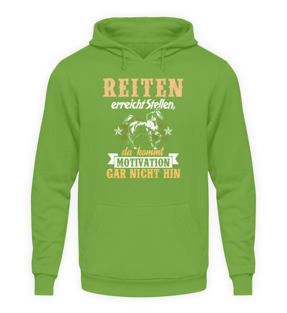 Reiten Motivation · Unisex Kapuzenpullover Hoodie-Unisex Hoodie-LimeGreen-S-Agrarstarz