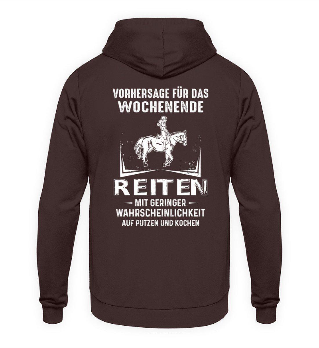 Reiten Vorhersage (Rückenprint) · Unisex Kapuzenpullover Hoodie-Unisex Hoodie-Hot Chocolate-S-Agrarstarz
