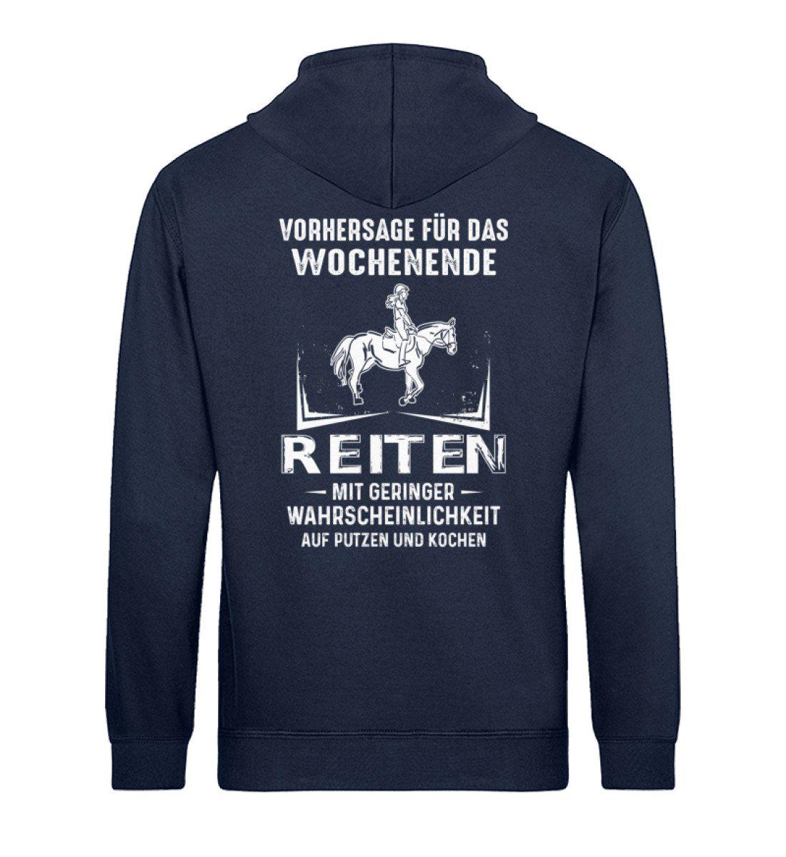 Reiten Vorhersage (Rückenprint) · Unisex Organic Hoodie-Drummer Hoodie ST/ST-French Navy-XS-Agrarstarz