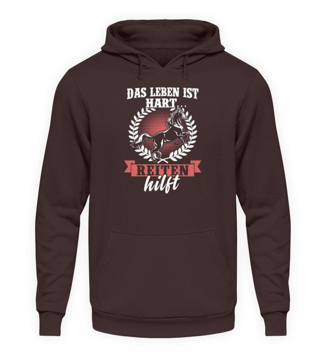 Reiten hilft · Unisex Kapuzenpullover Hoodie-Unisex Hoodie-Hot Chocolate-S-Agrarstarz