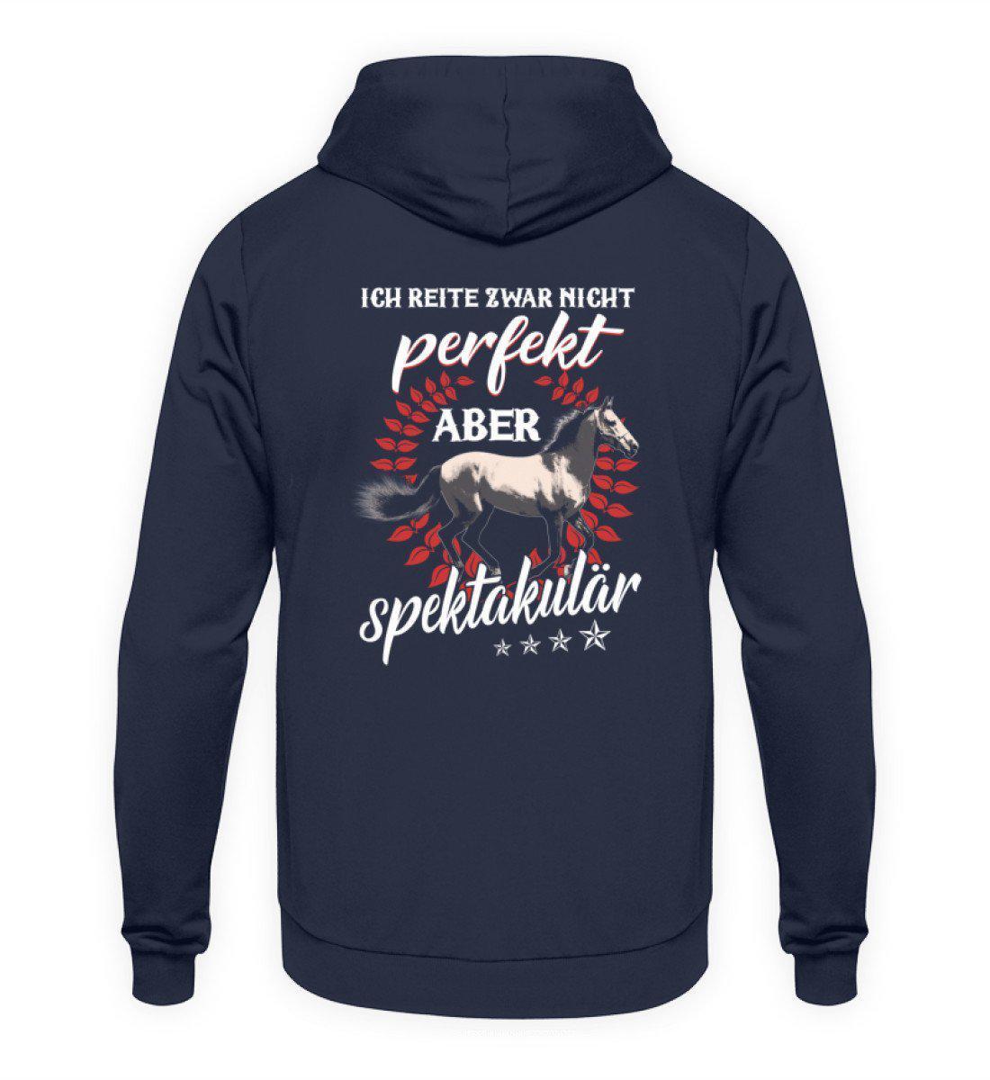 Reiten spektakulär (Rückenprint) · Unisex Kapuzenpullover Hoodie-Unisex Hoodie-Oxford Navy-S-Agrarstarz