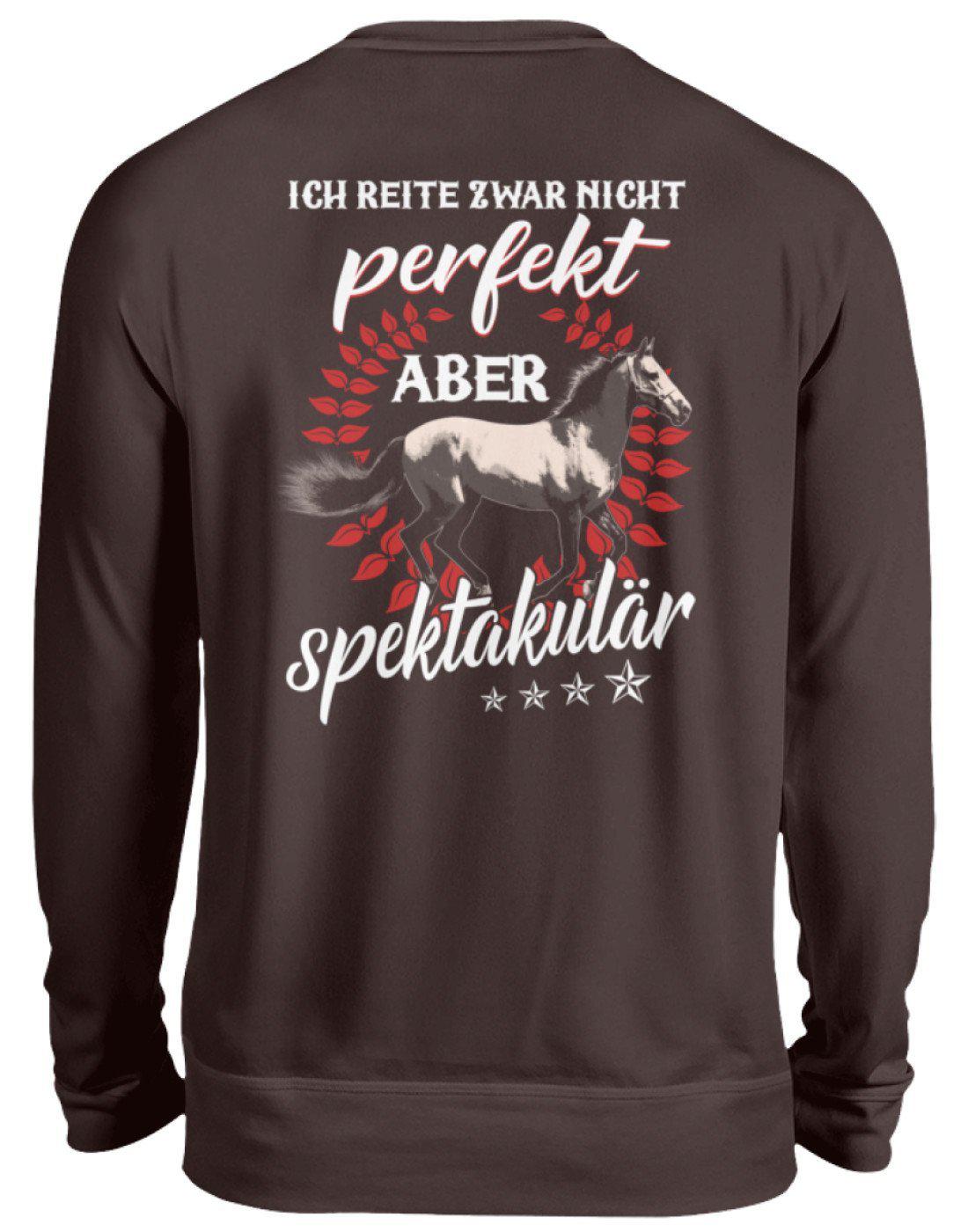 Reiten spektakulär (Rückenprint) · Unisex Sweatshirt Pullover-Unisex Sweatshirt-Hot Chocolate-S-Agrarstarz
