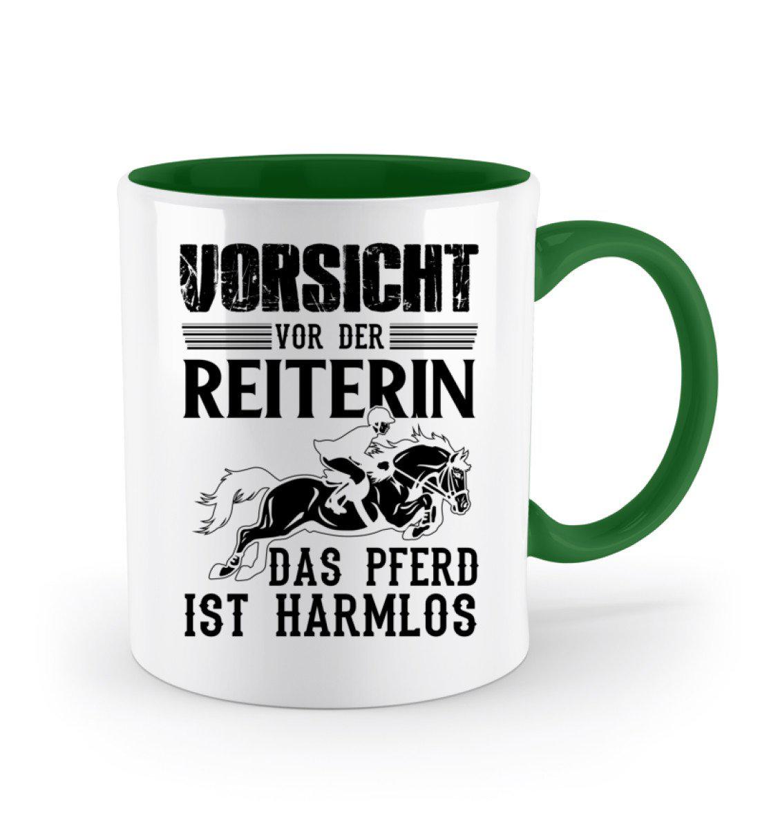 Reiterin Pferd harmlos · Keramik Tasse zweifarbig-Keramik Tasse Zweifarbig-Agrarstarz