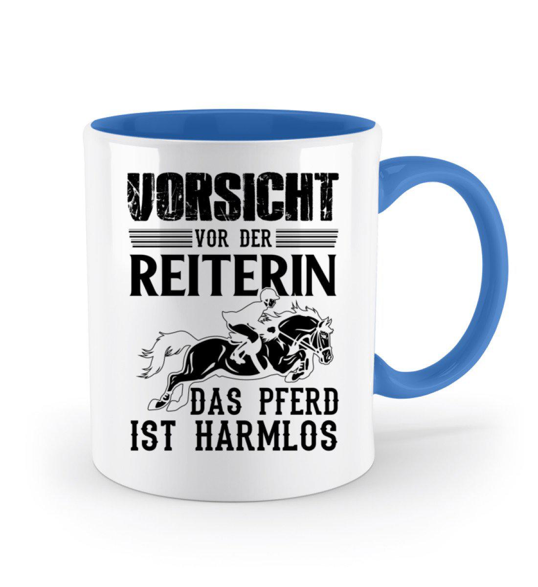Reiterin Pferd harmlos · Keramik Tasse zweifarbig-Keramik Tasse Zweifarbig-Agrarstarz