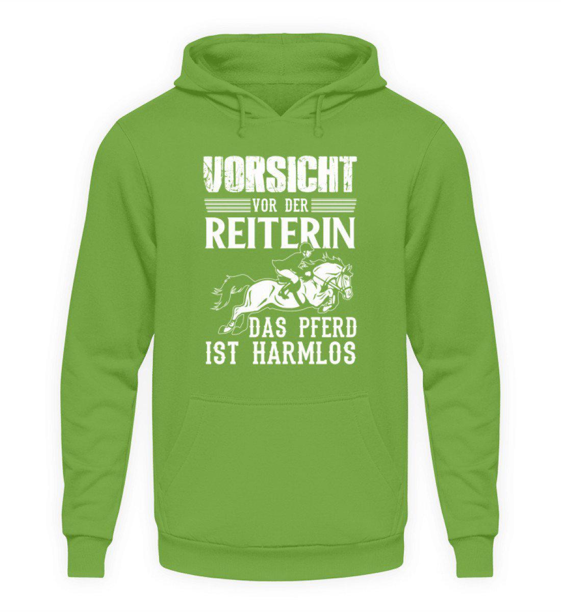 Reiterin Pferd harmlos · Unisex Kapuzenpullover Hoodie-Unisex Hoodie-LimeGreen-S-Agrarstarz