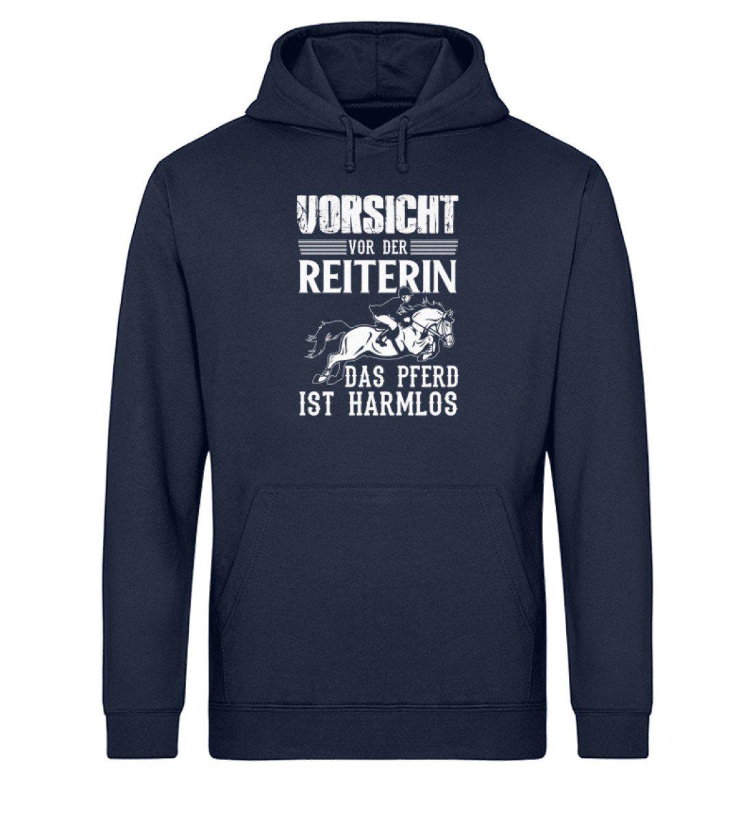 Reiterin Pferd harmlos · Unisex Organic Hoodie-Drummer Hoodie ST/ST-French Navy-XS-Agrarstarz