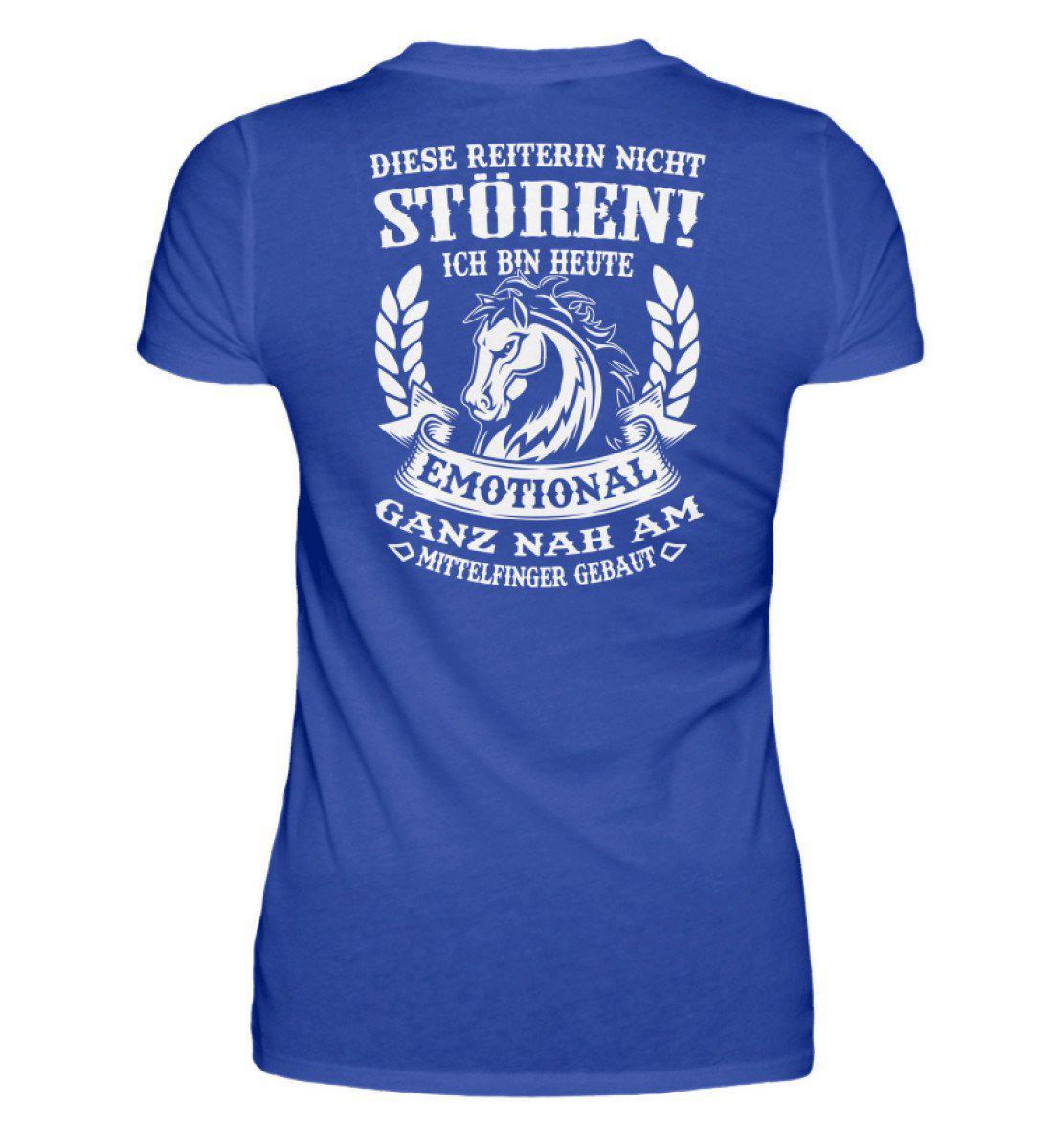 Reiterin nicht stören · Damen T-Shirt-Damen Basic T-Shirt-Neon Blue-S-Agrarstarz
