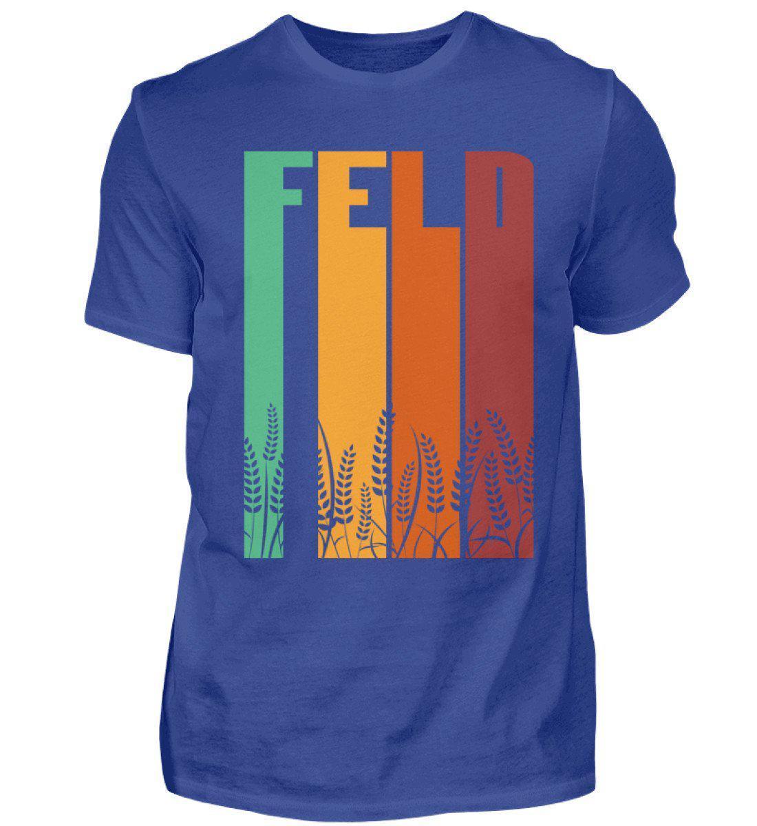 Retro Feld · Herren T-Shirt-Herren Basic T-Shirt-Royal Blue-S-Agrarstarz