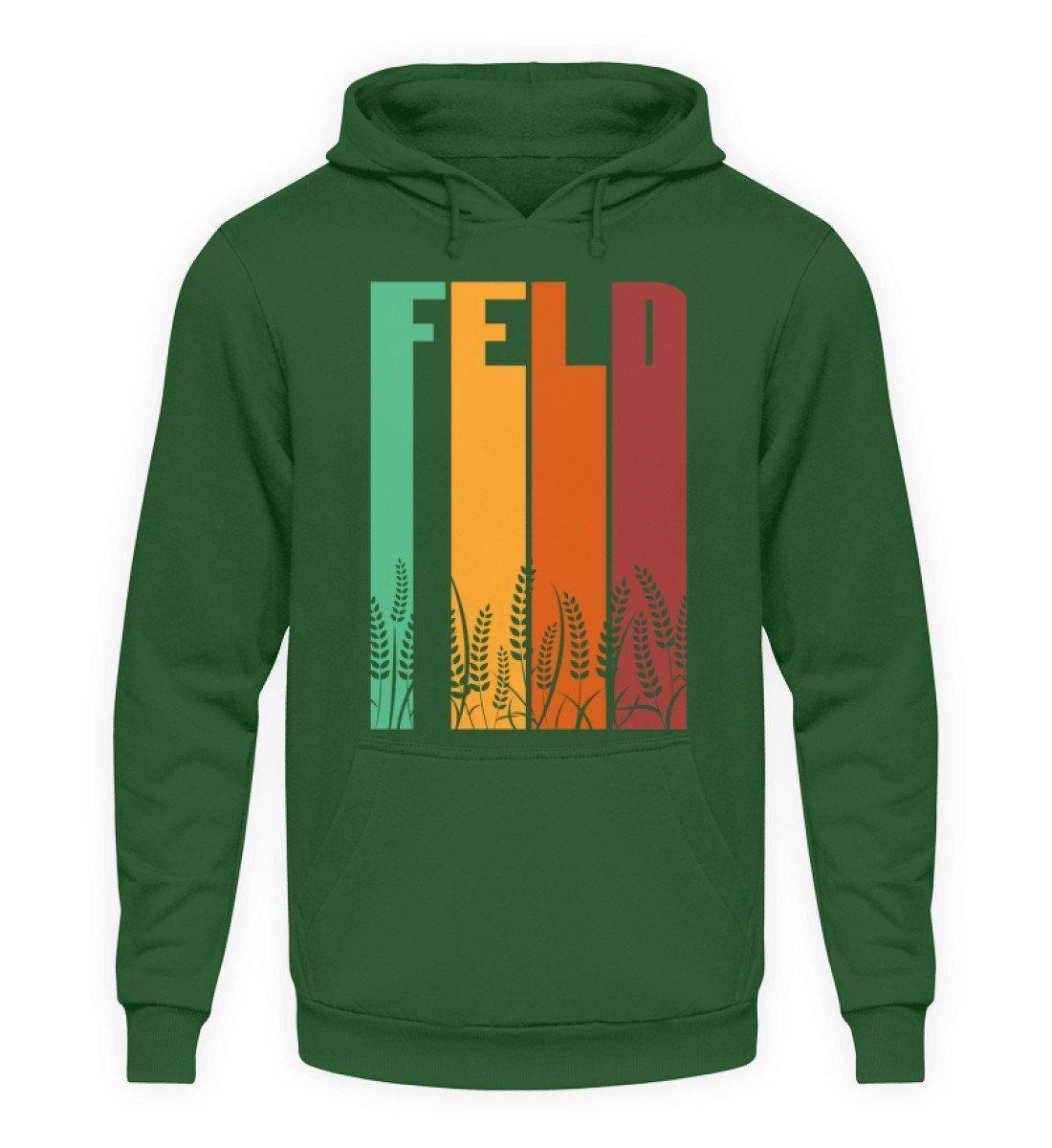 Retro Feld · Unisex Kapuzenpullover Hoodie-Unisex Hoodie-Bottle Green-L-Agrarstarz